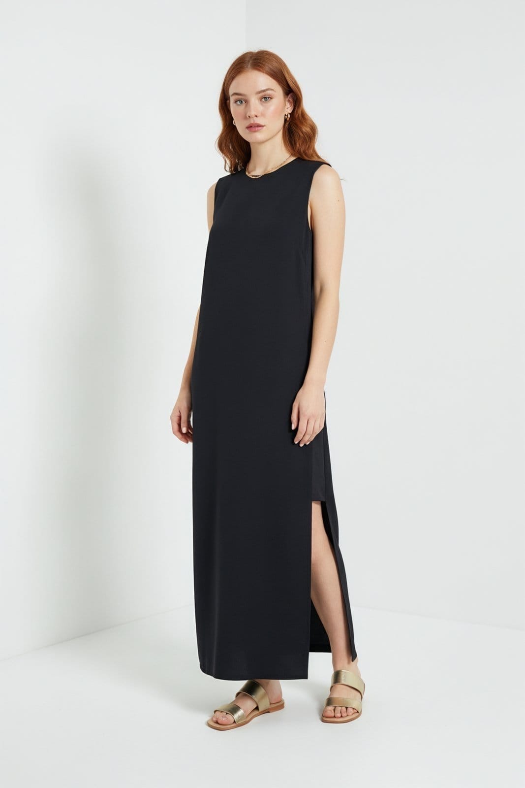 Vestido Midi Recorte Lateral Traymon Xgg