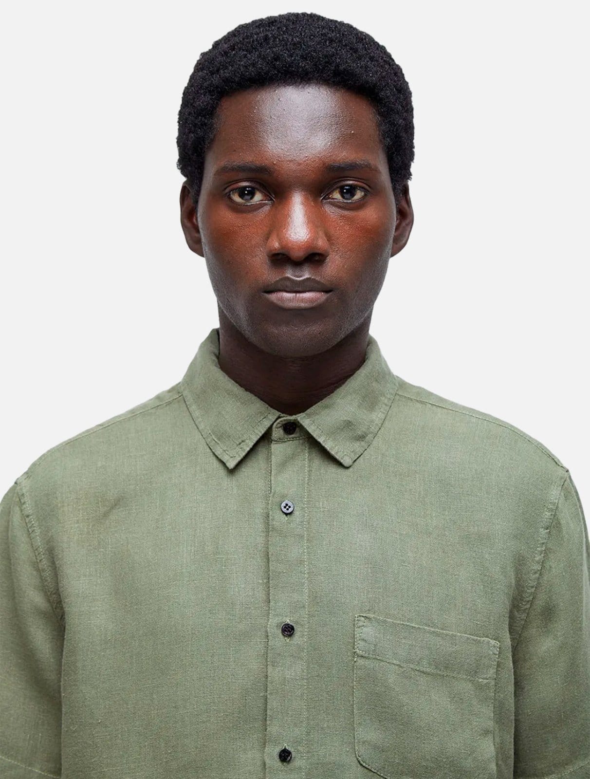 Vista 2 Camisa Osklen Classic Linen Casual Osklen verde