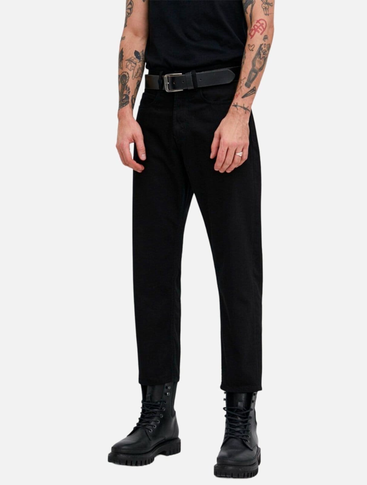 Calça Hugo Boss 340 Jeans Loose Tapered Preta