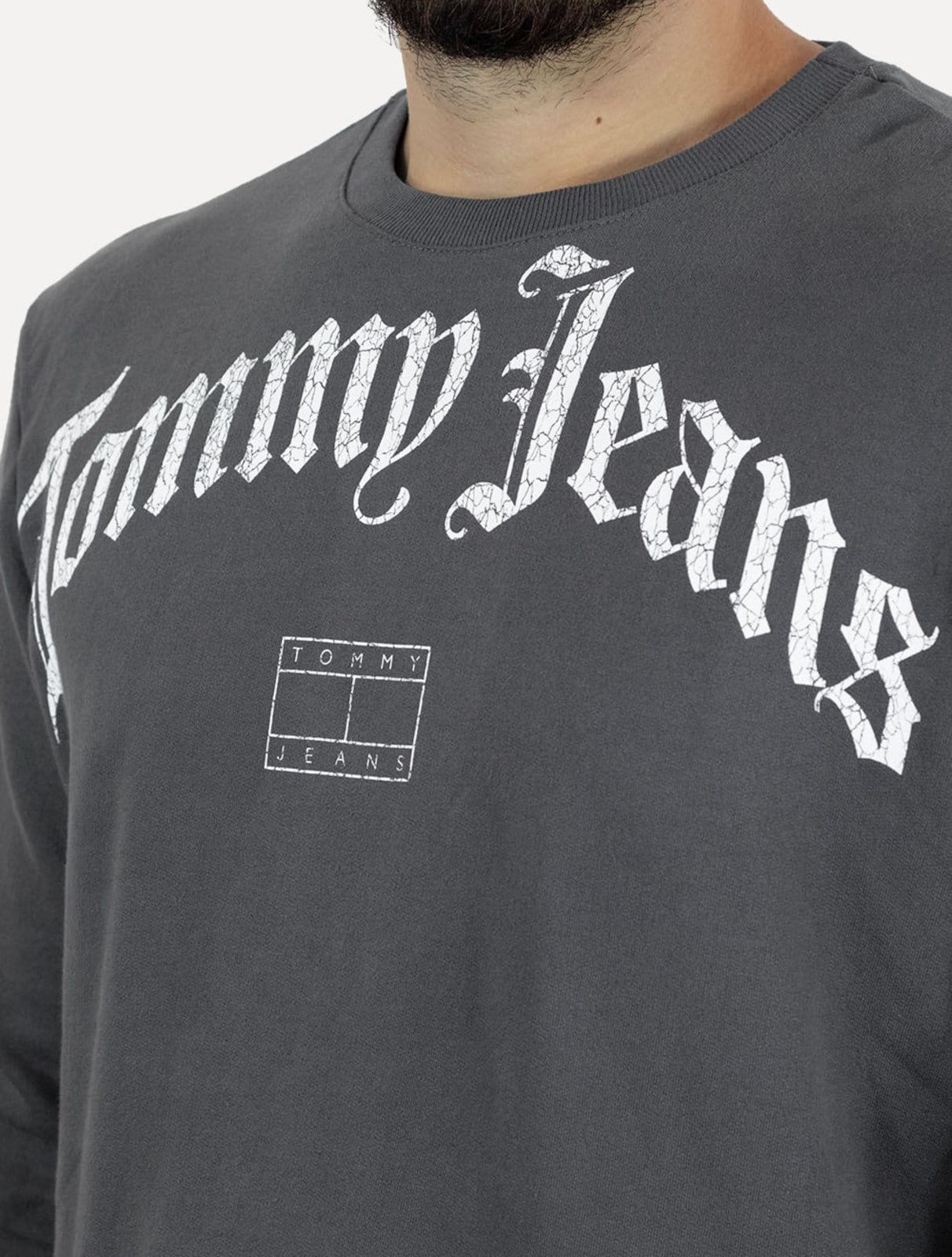 Moletom Tommy Jeans Masculino Regular Crewneck Grunge Logo - 2