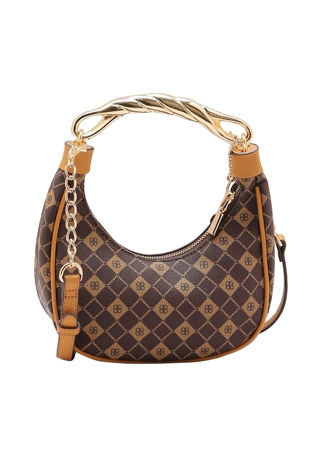 Vista 2 Bolsa Feminina Chenson Monograma Elemento Gráfico 3485392 Chenson café