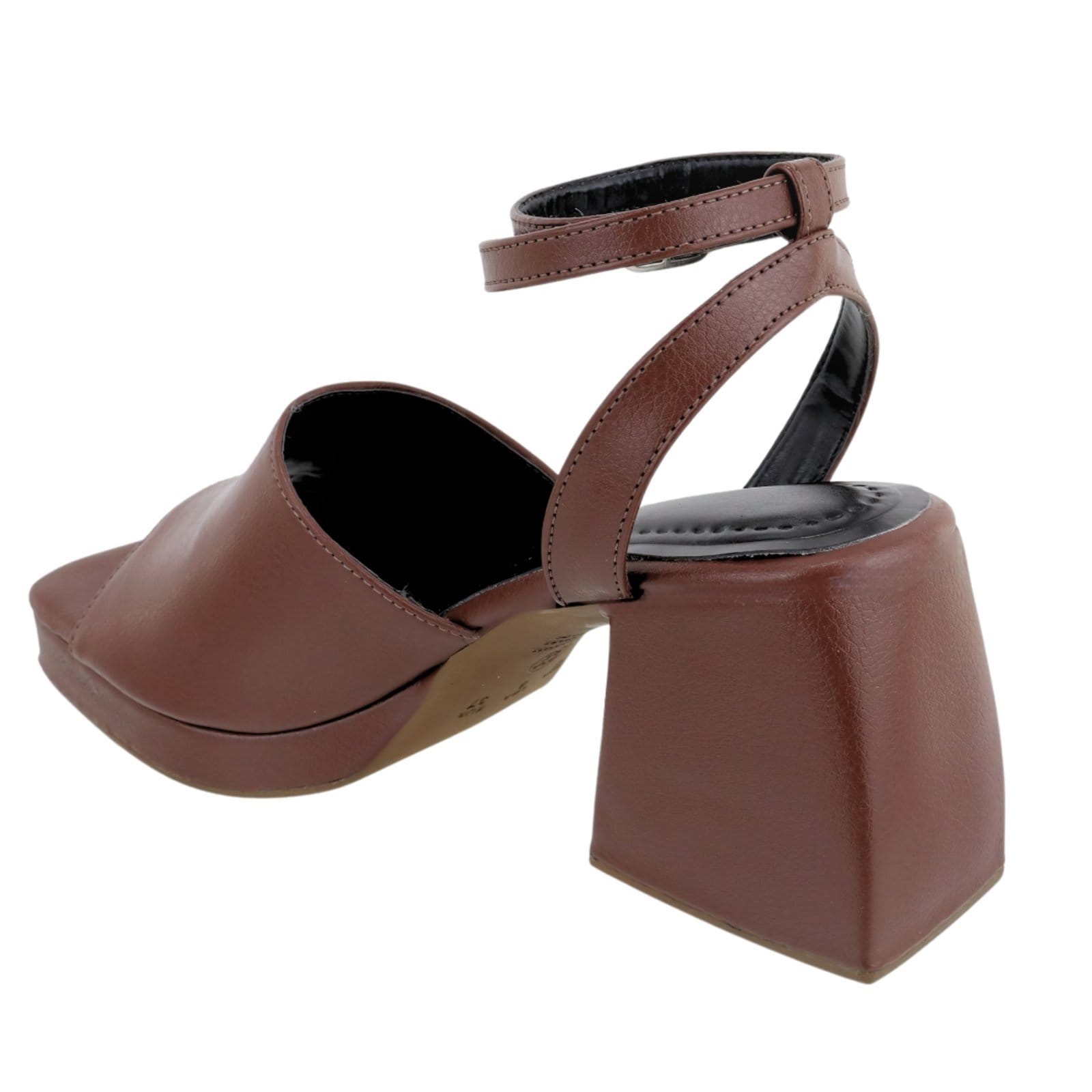 Vista 2 Scarpin Salto Alto Off White e Ouro Light Hannah Footwear xadrez white