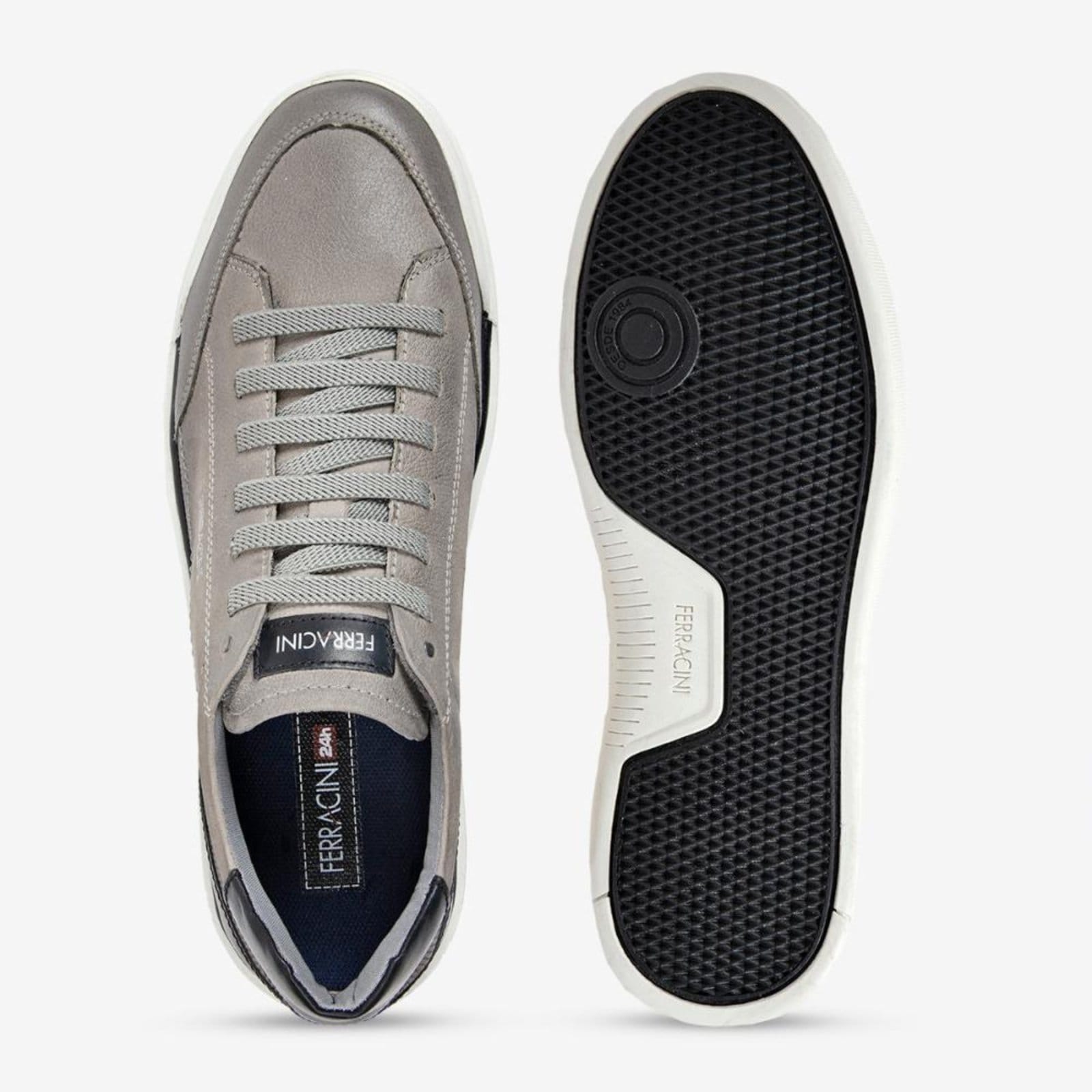 Vista 2 Sapatênis Masculino Couro Elástico Star Ferracini 1056A FERRACINI branco