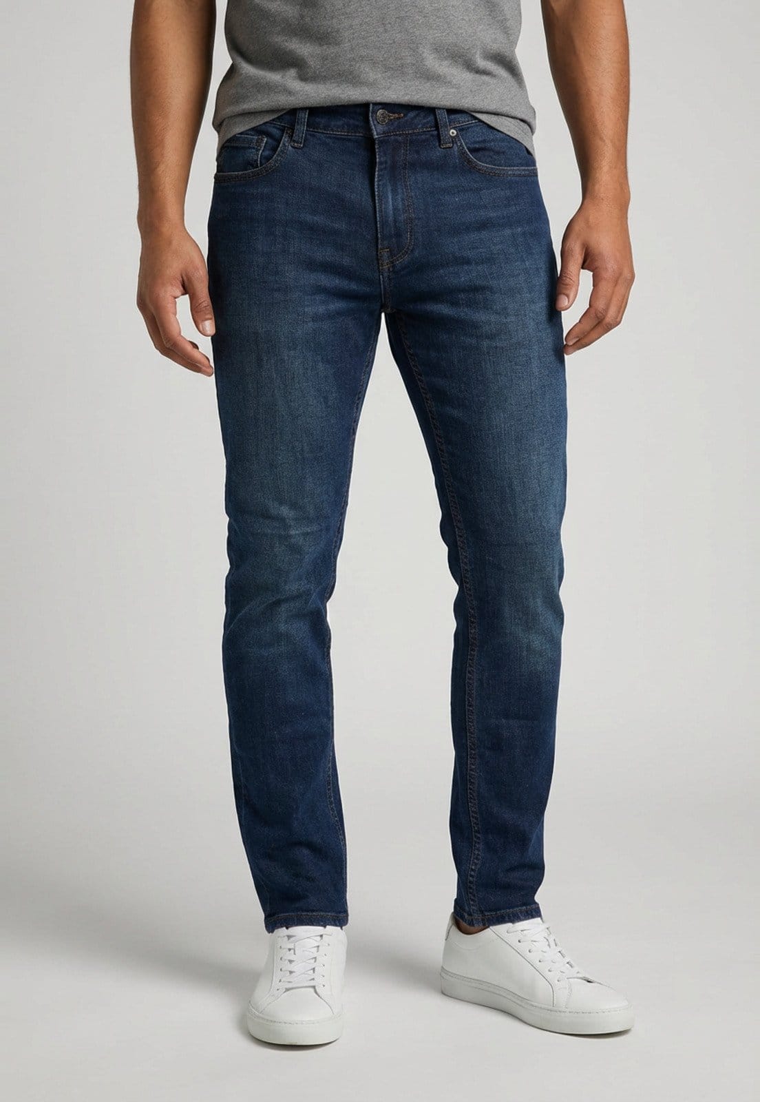 Calça Jeans Masculina Calvin Klein Slim 5 Pockets Escura