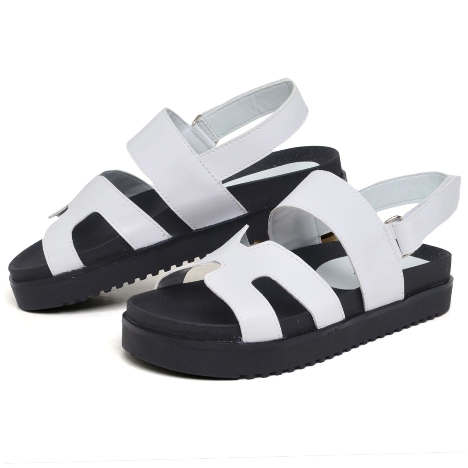 Vista 2 Sandália Papete Feminina DUBUY 2058FG Bicolor DUBUY multicolorido