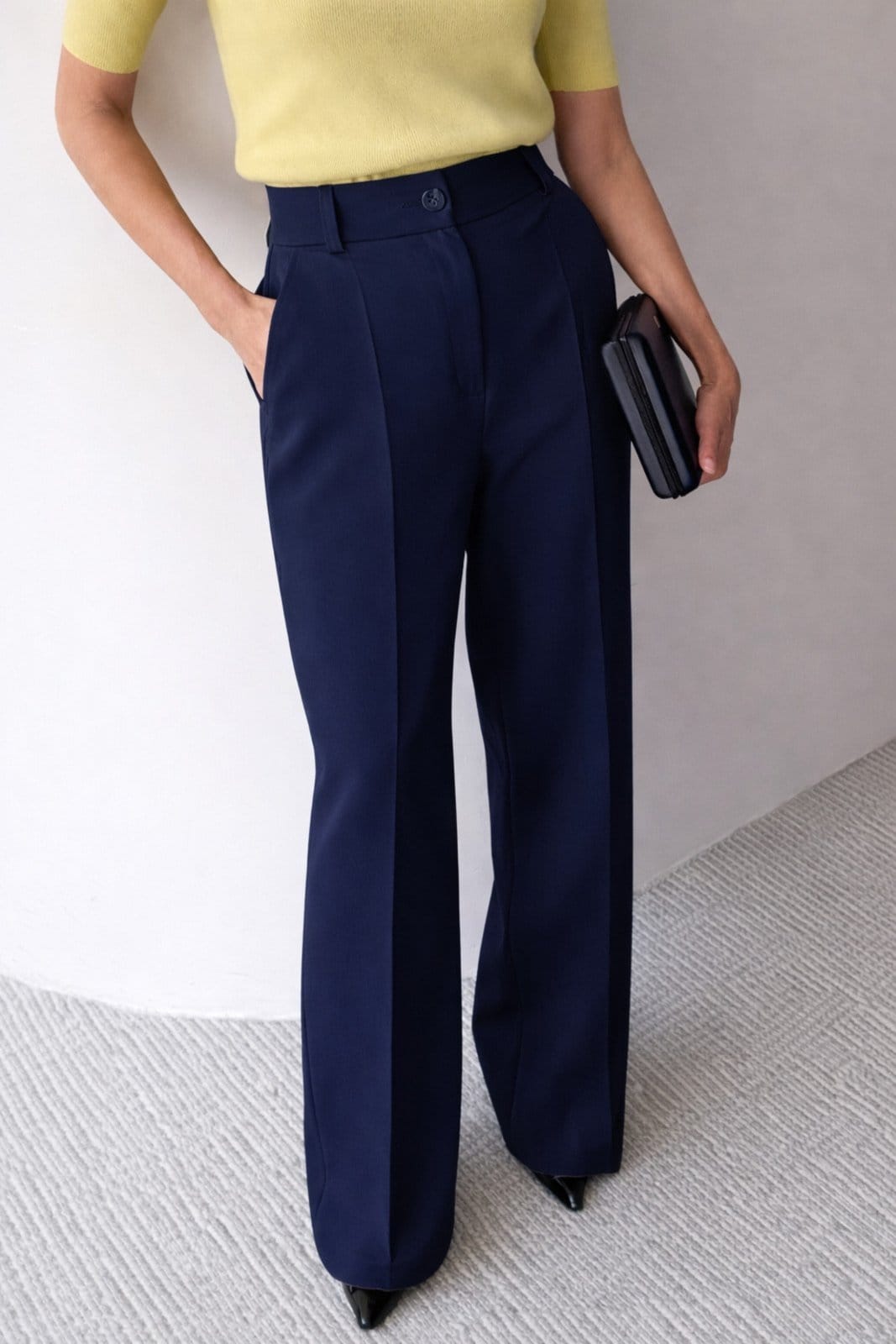 Calça Wide Leg Pantalona Alfaiataria Feminina Dra Maia