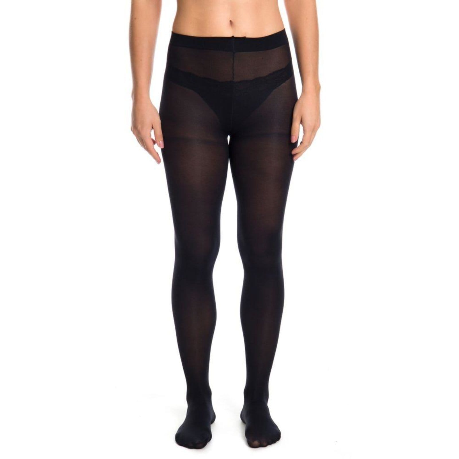 Vista 2 Meia Calça Fio 60 Loungerie preto