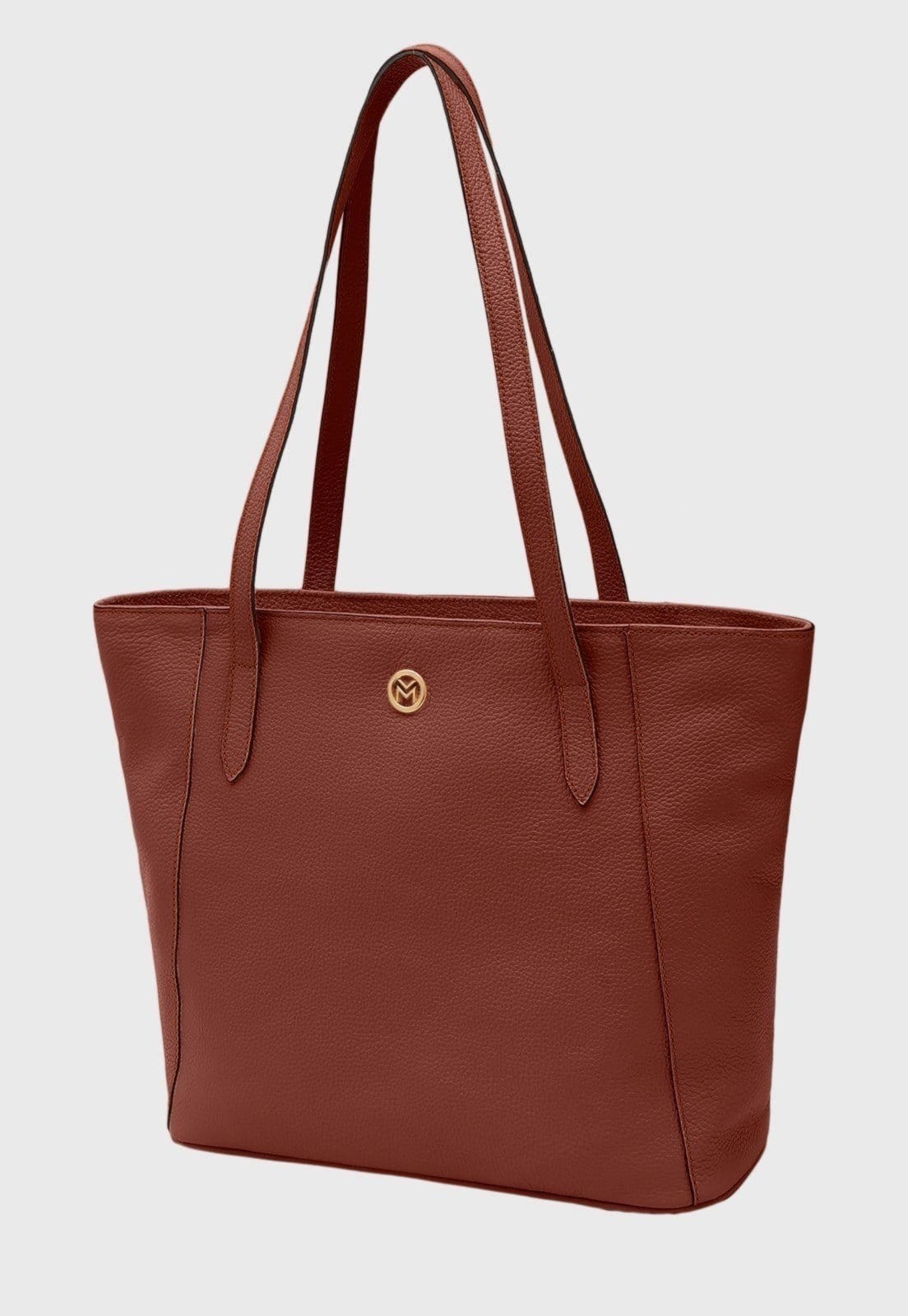 Bolsa Shoulder Couro Mariart Manacá Terracota