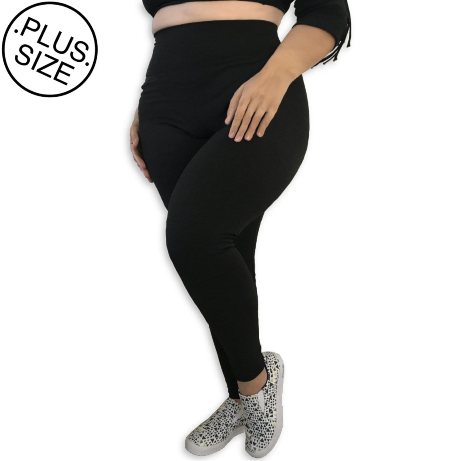 Calça Legging Plus Size Heide Ribeiro Suplex Basic