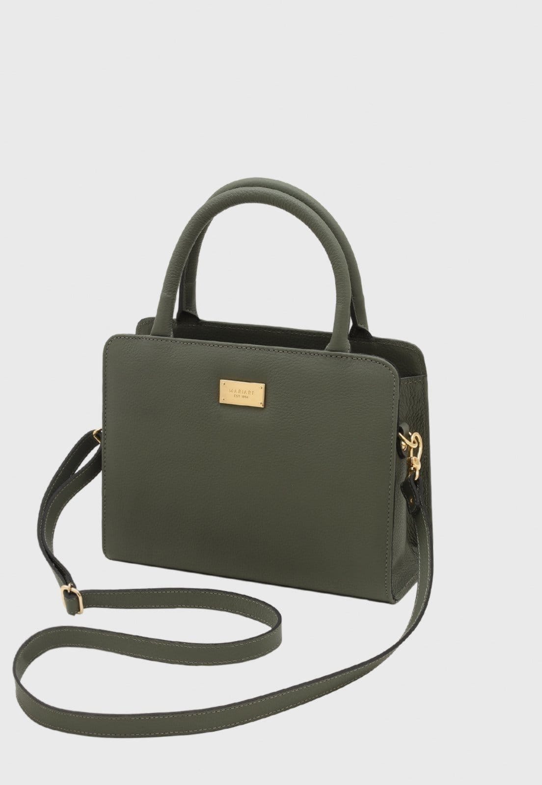 Bolsa Transversal Couro Mariart Maia Army