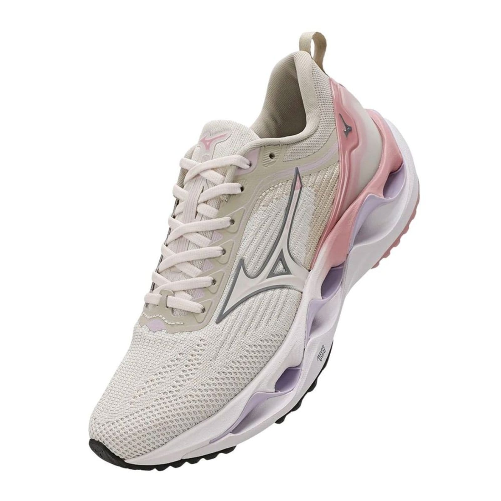 Vista 2 Tênis Corrida Feminino Mizuno Wave Stratos 3 Mizuno bege