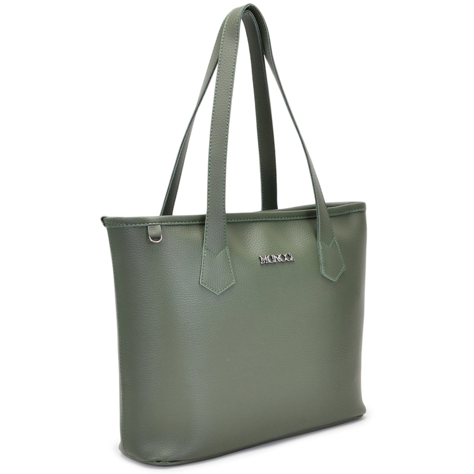 Vista 2 Bolsa feminina Moncci Saco Fechamento De Zíper Militar MONCCI verde/verde militar verde