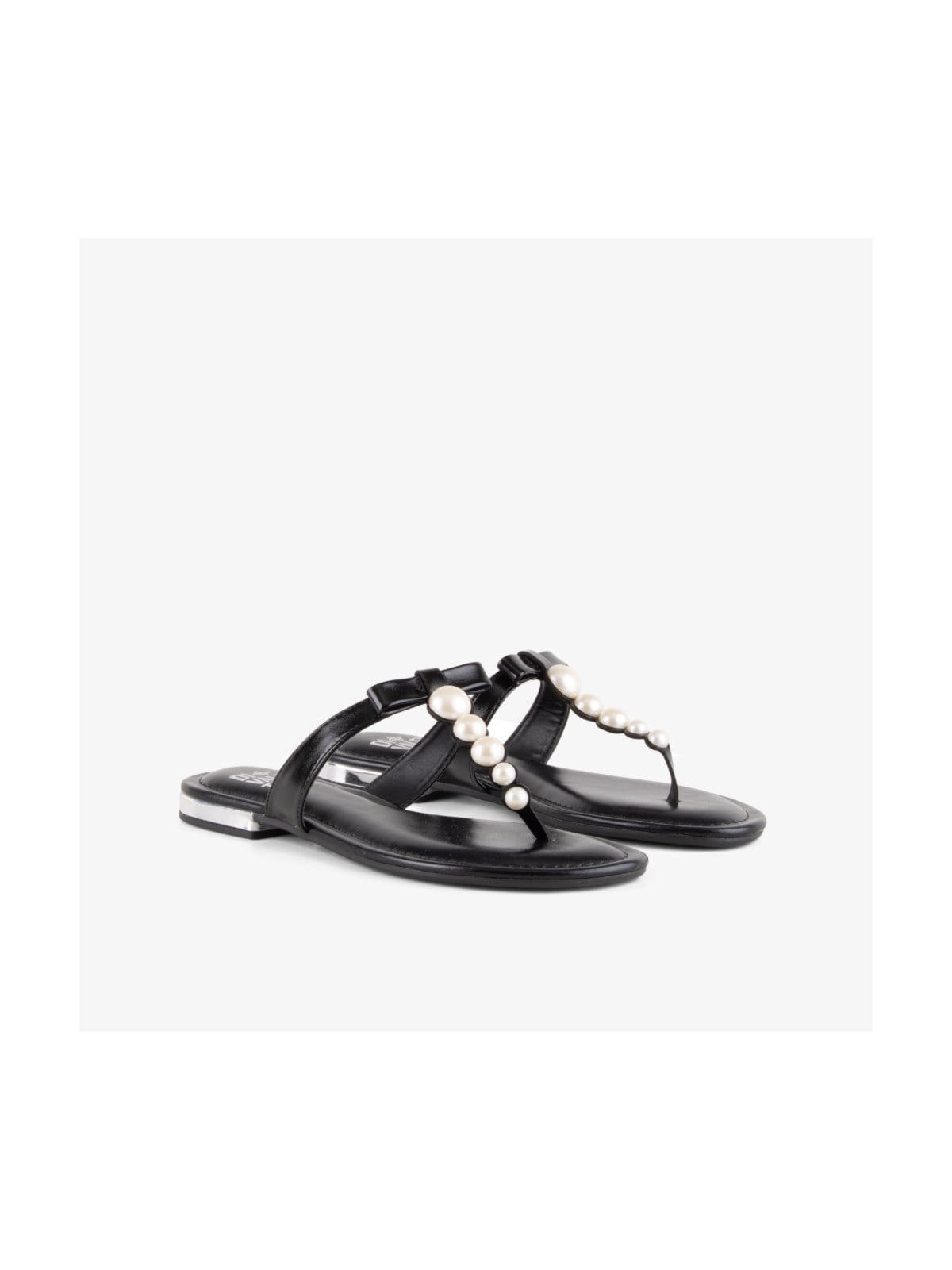 Vista 2 Sandalia Flat Di Valentini Mayra Di Valentini preto