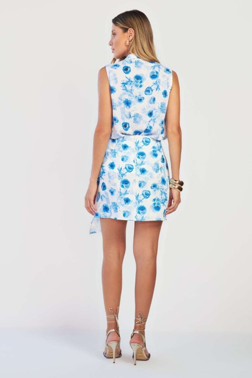 Vista 2 Camisa Vanibele Floral Vanibele azul/floral azul