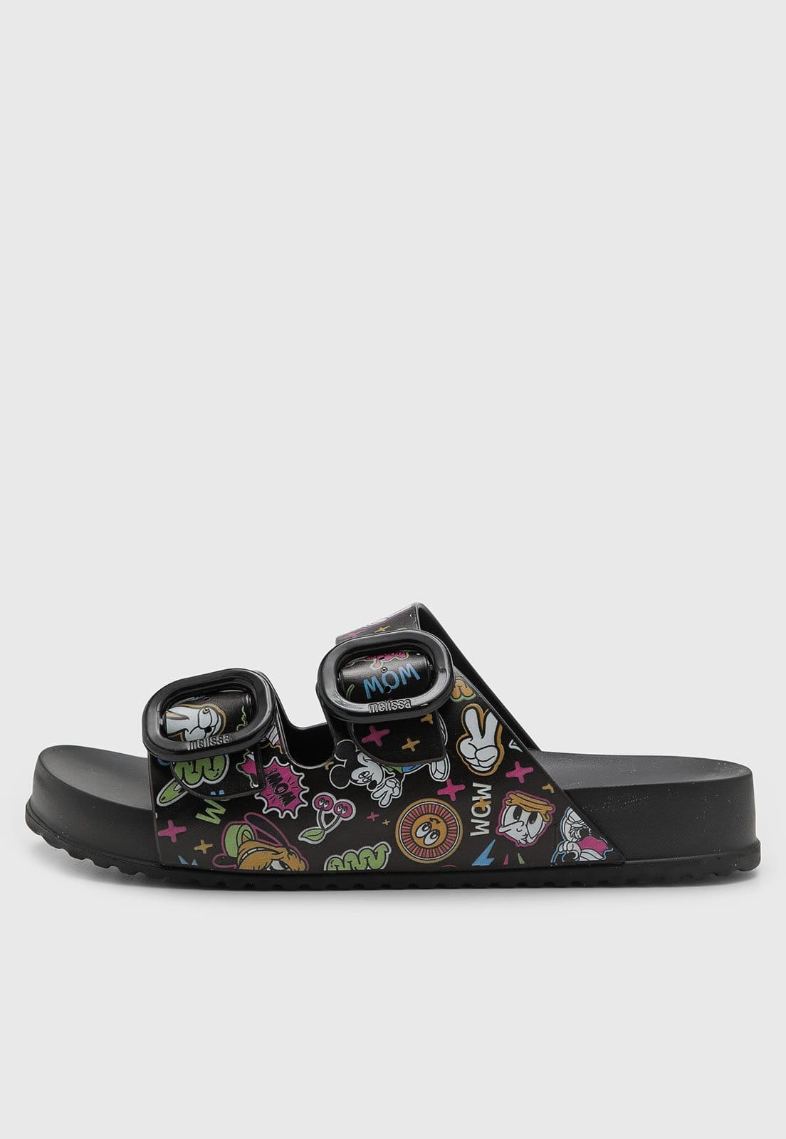 Rasteira Feminina Melissa Estampada Preta