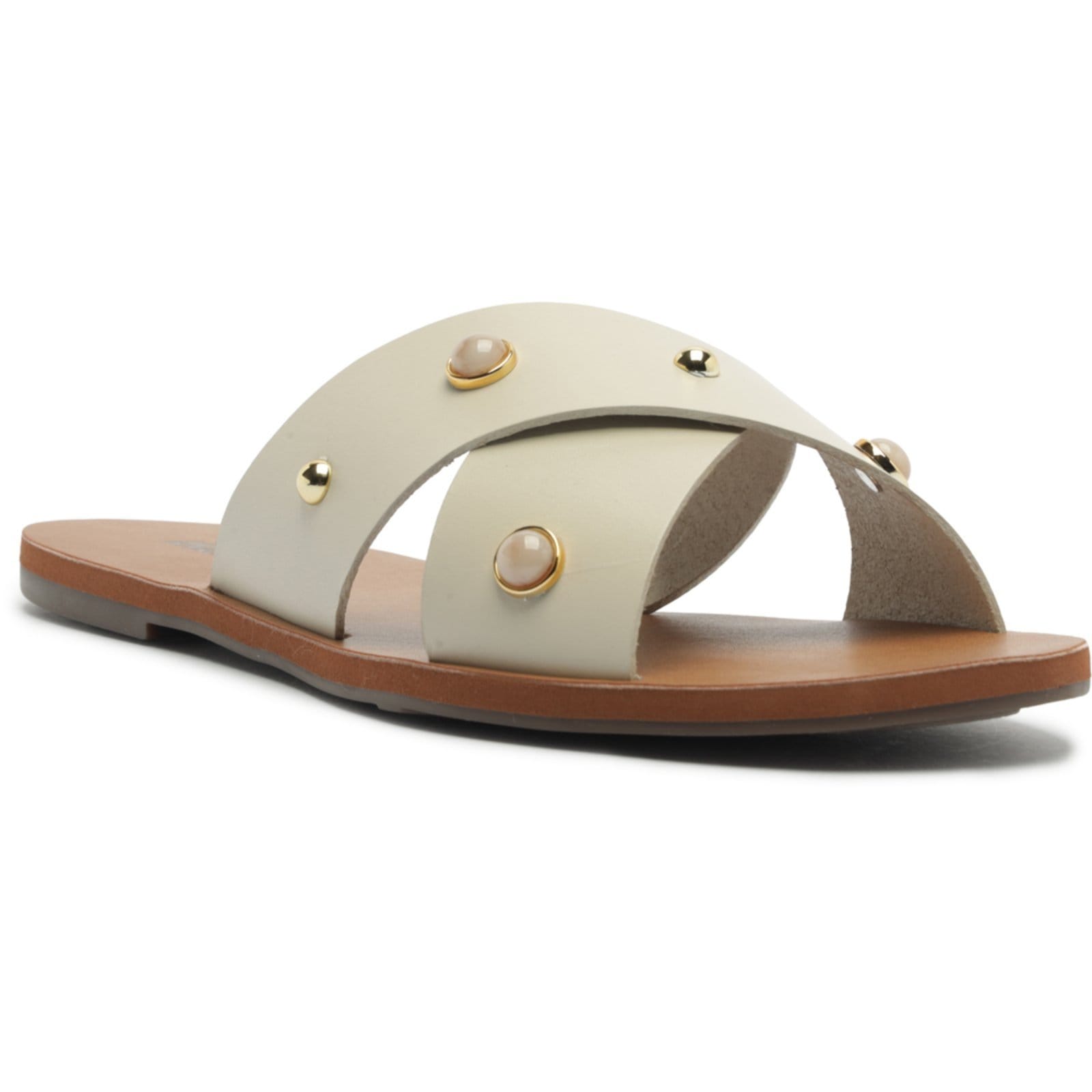 Sandália Anacapri Tiras Cruzadas Couro Feminino