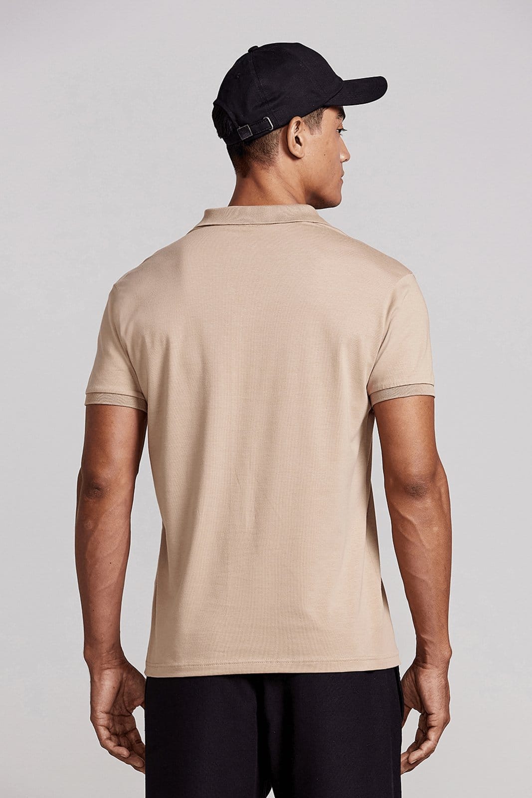 Vista 2 HIGHSTIL Camisa Polo Malha Slim Fit Médio HIGHSTIL marrom