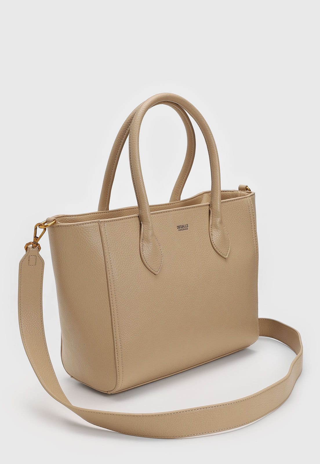 Vista 2 Bolsa Tiracolo Feminina Degalls Alça Dupla Degalls bege