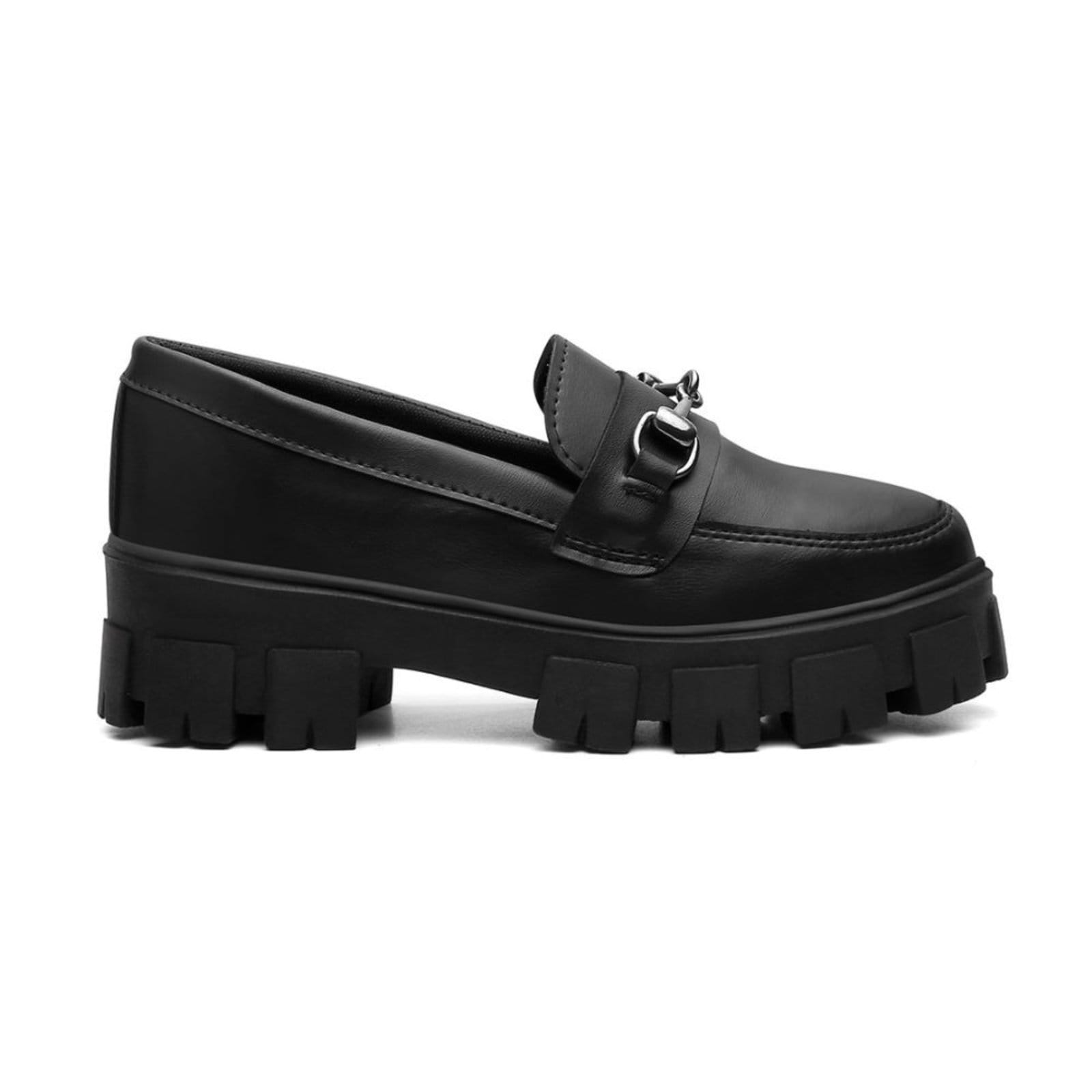 Mocassim Feminino Tratorado Corrente Napa Estiloso Blogueira - 2