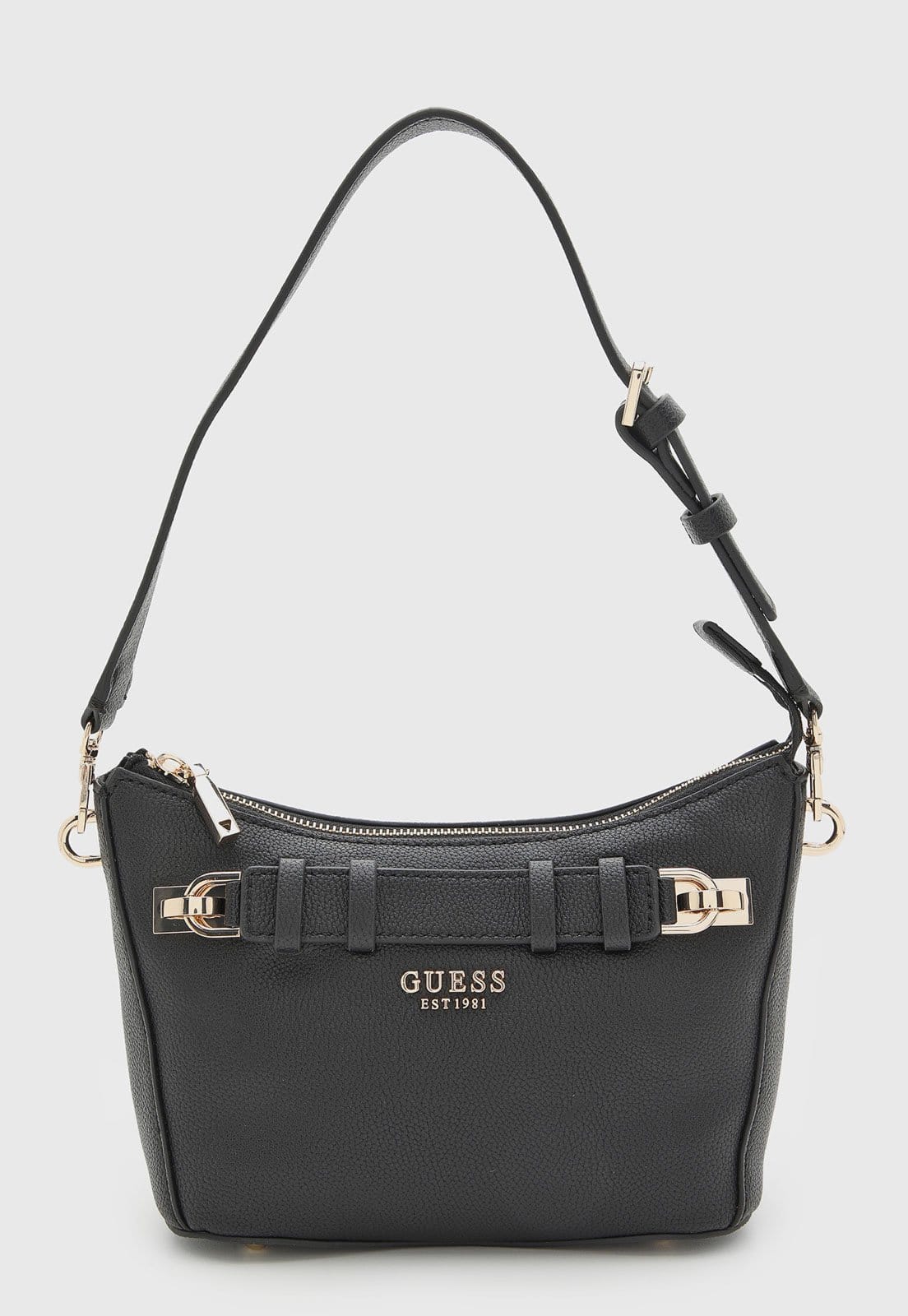 Bolsa Feminina Guess Média Estruturada Preta