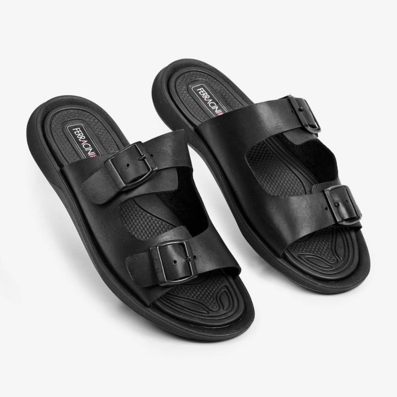 Vista 2 Sandália Dakar 1591-667A FERRACINI preto