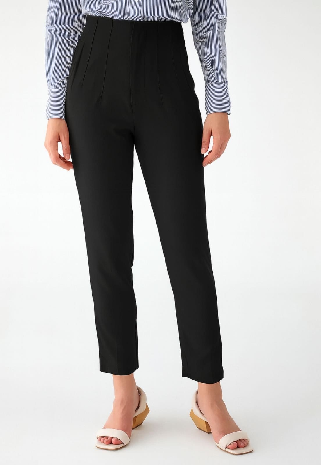 Vista 2 Calça De Alfaiataria Levosch Cintura Alta 77VS LEVOSCH preto