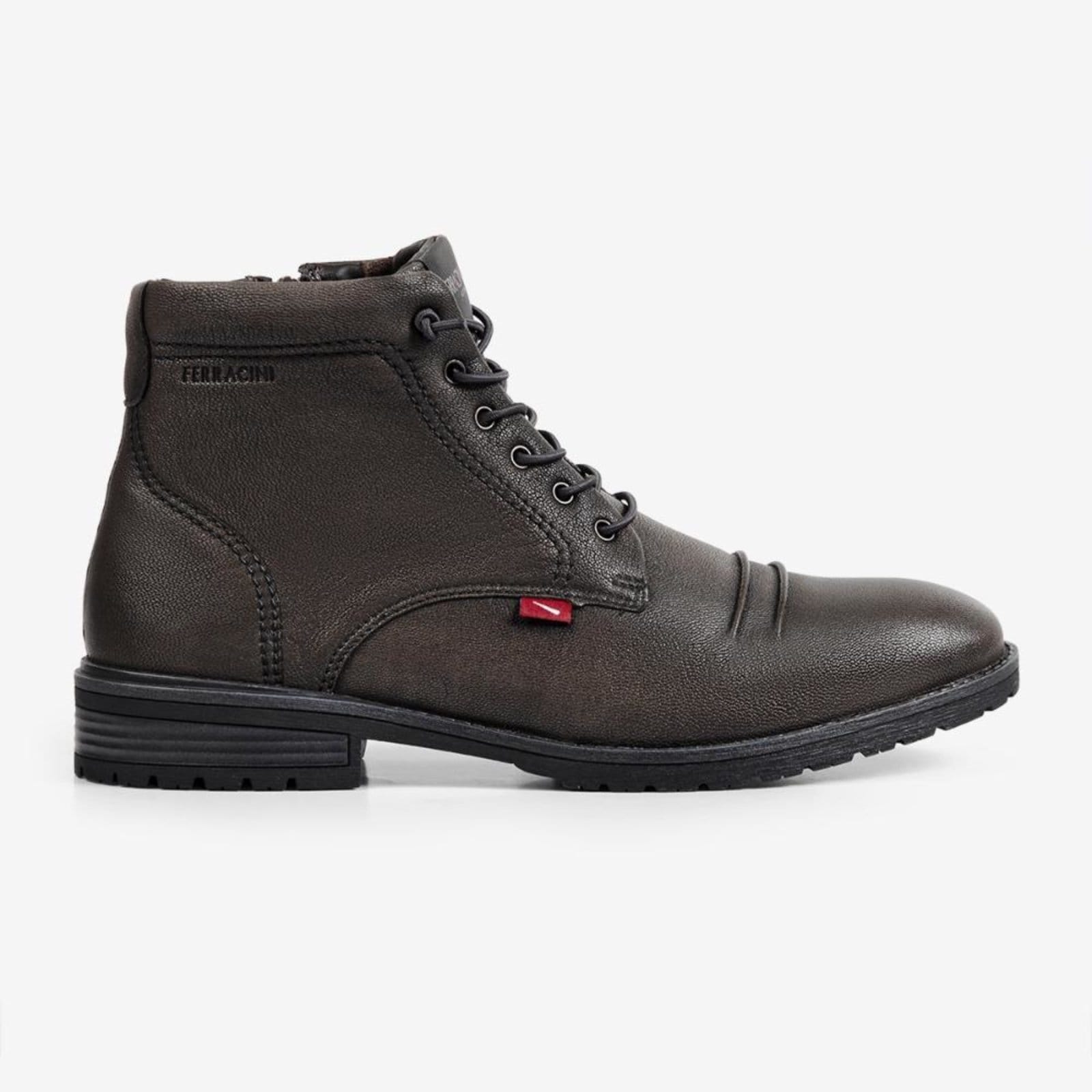 Bota Coturno Masculina Couro Legítimo Ferracini Casual Bagda 9622-665D