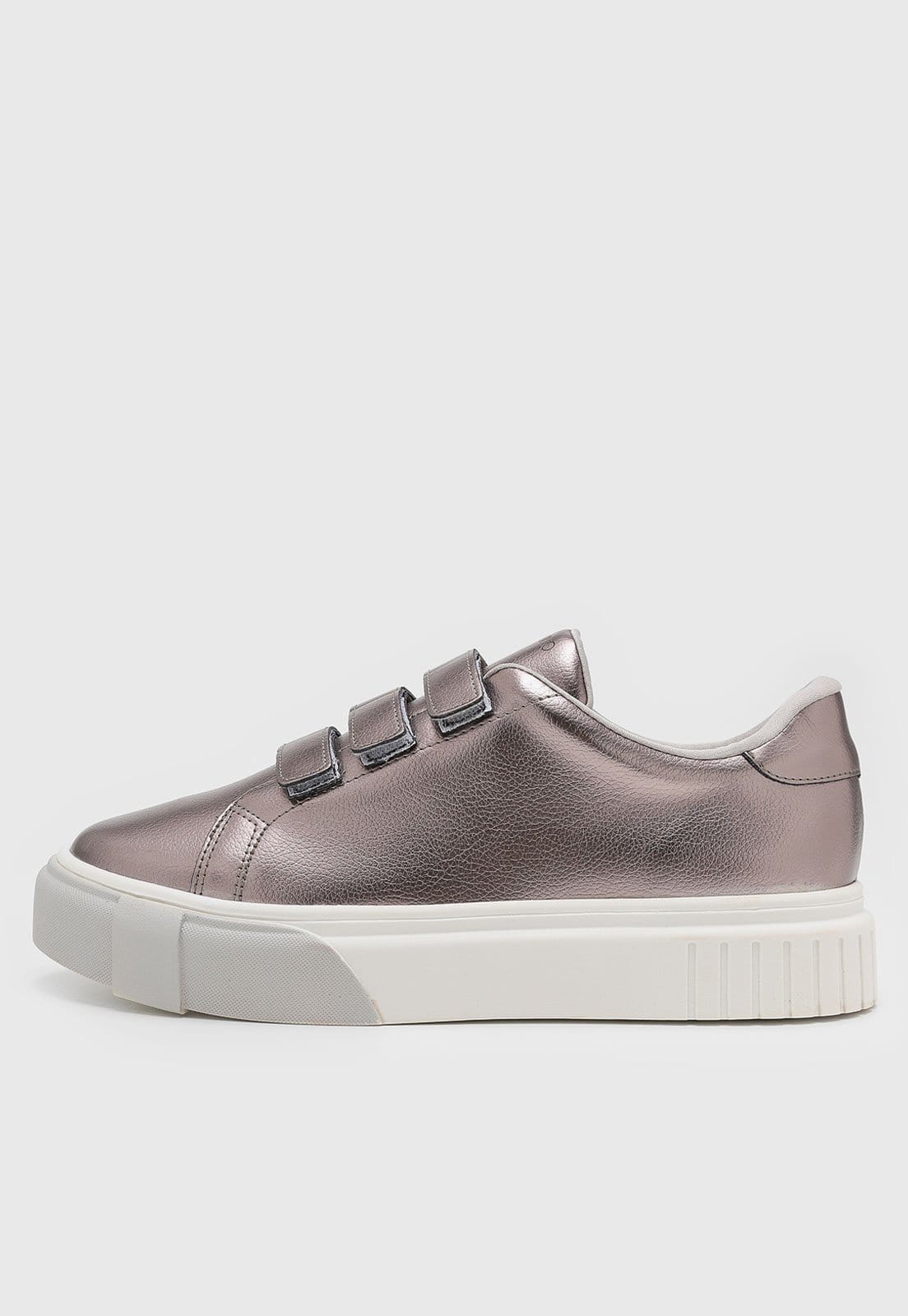 Tênis Feminino VIA UNO Slip On Metalizado