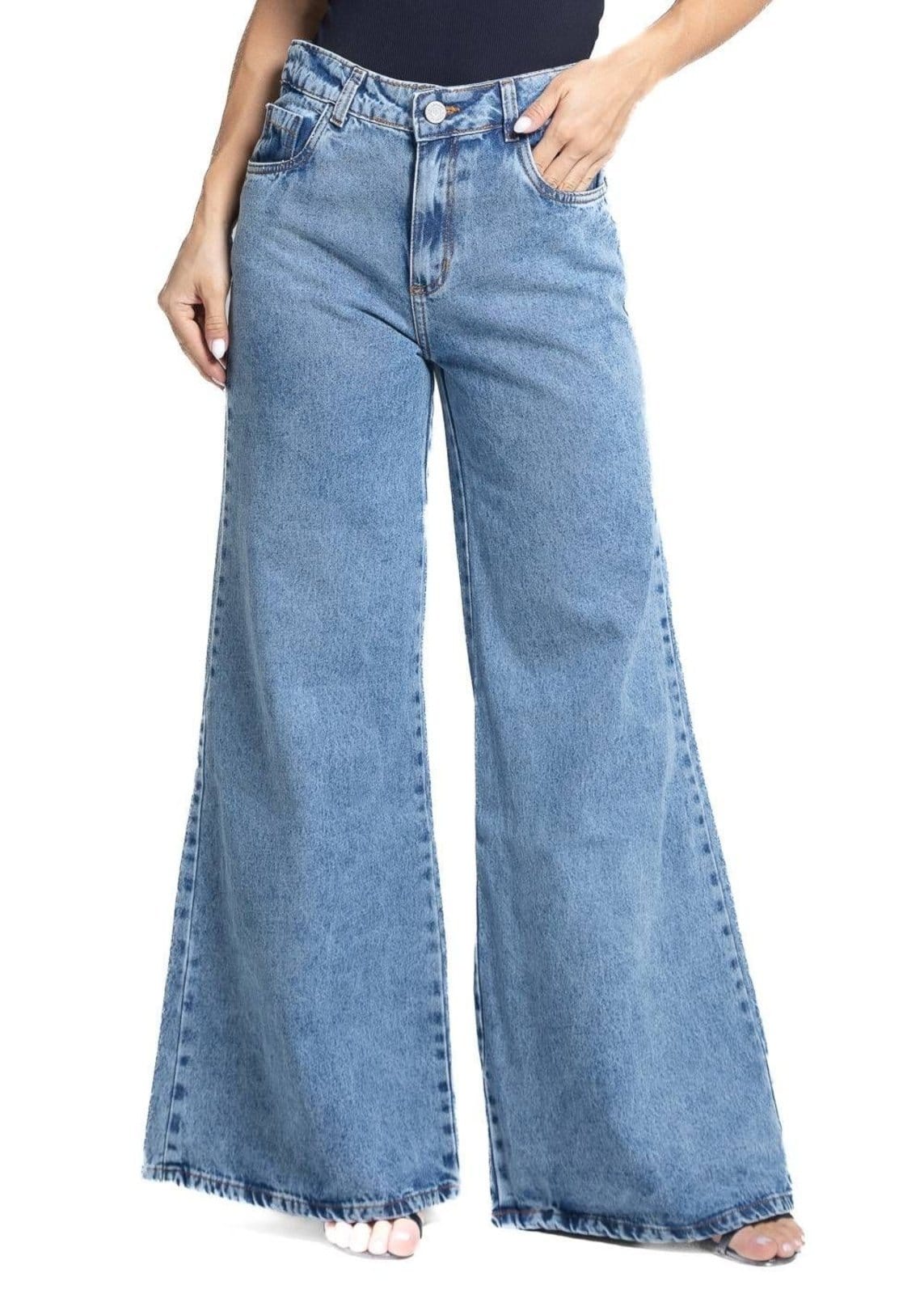 Calça Jeans Sawary Super Wide Leg - 281753