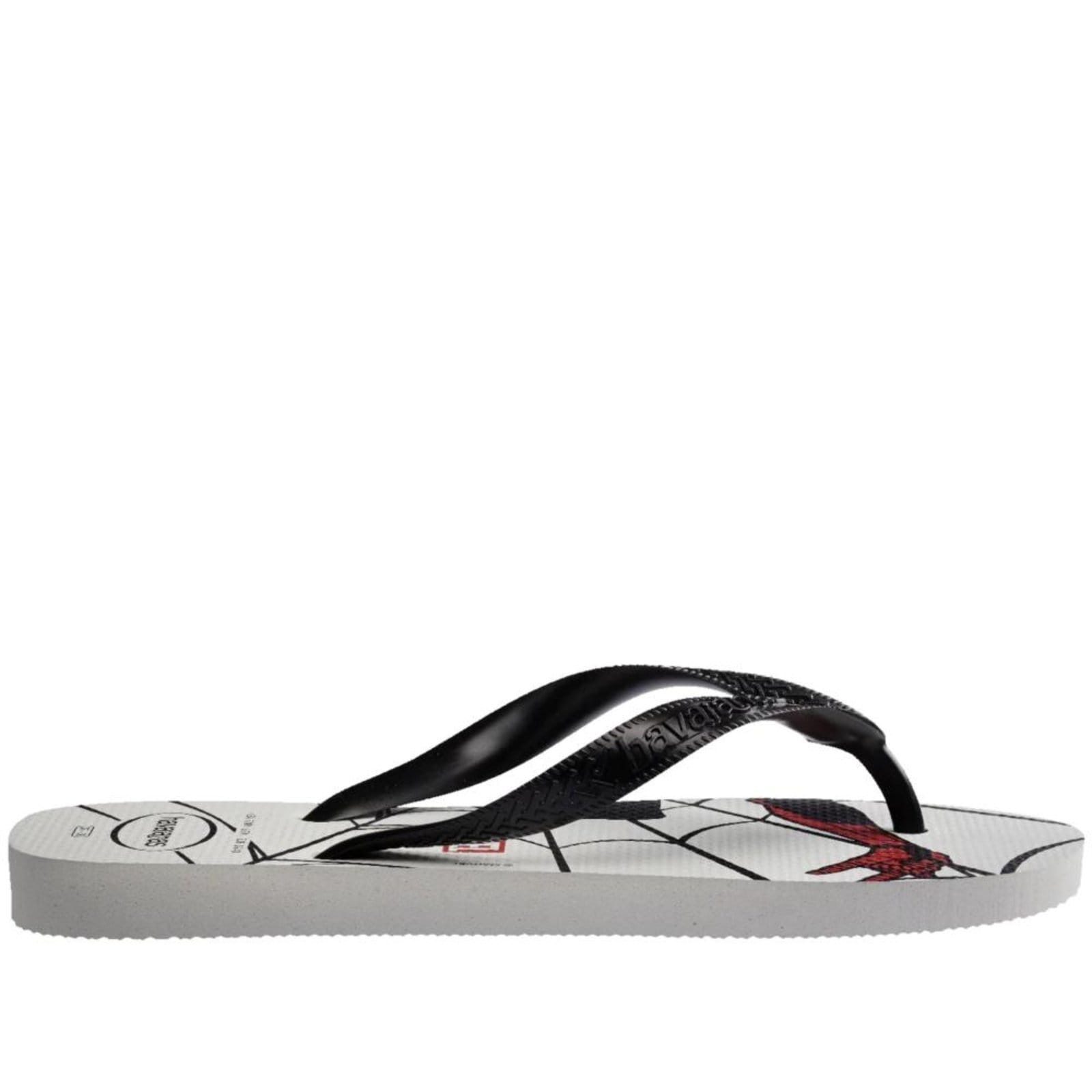 Vista 2 Chinelo Havaianas Marvel Branco/Preto Havaianas incolor