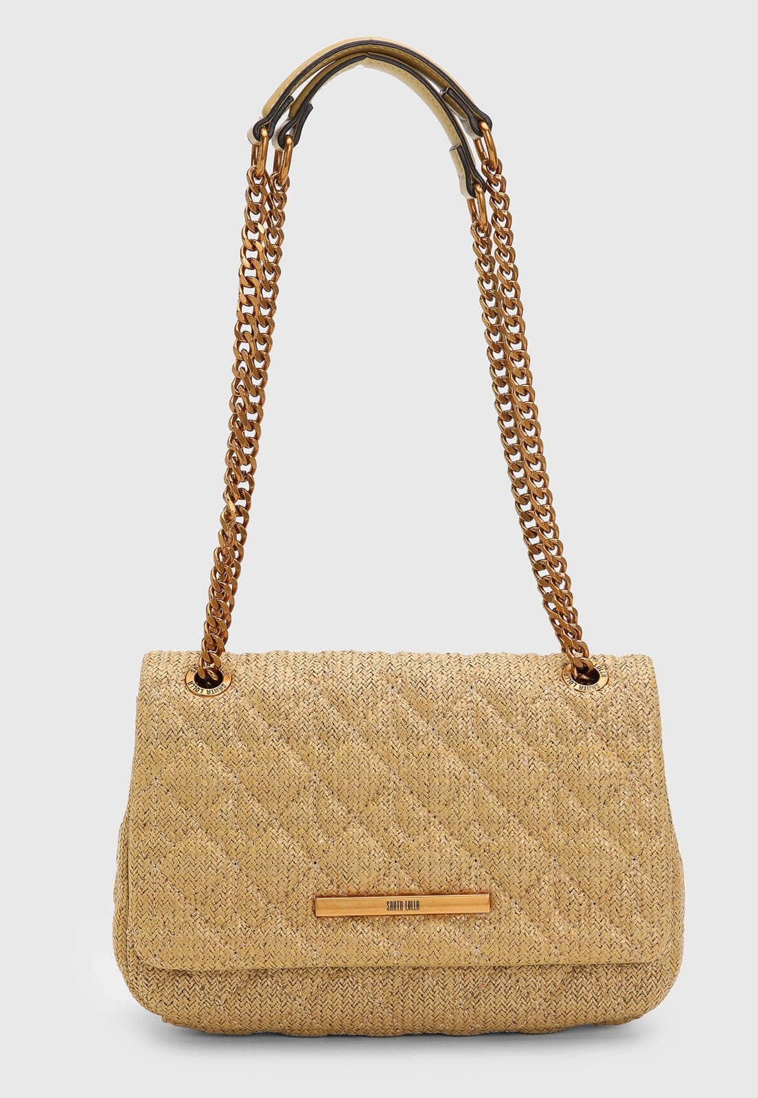 Bolsa Média Santa Lolla Palha Tramado