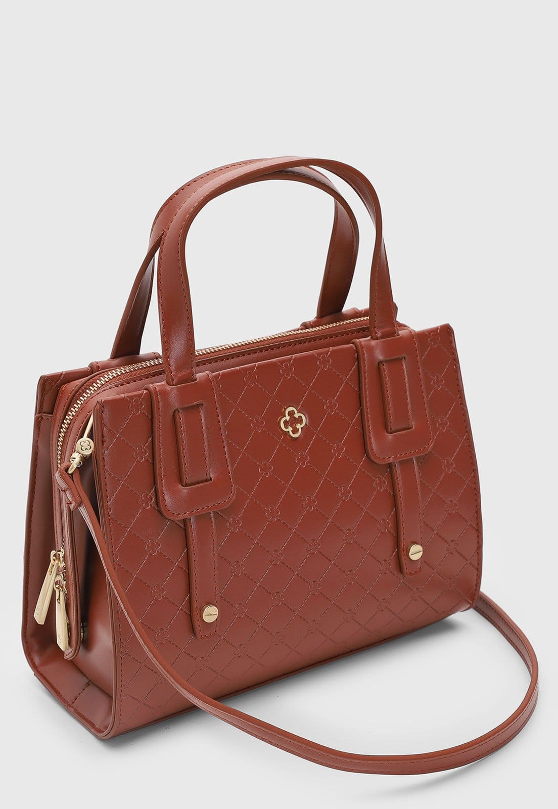 Vista 2 Bolsa Grande Capodarte Matelassê Camel Capodarte caramelo