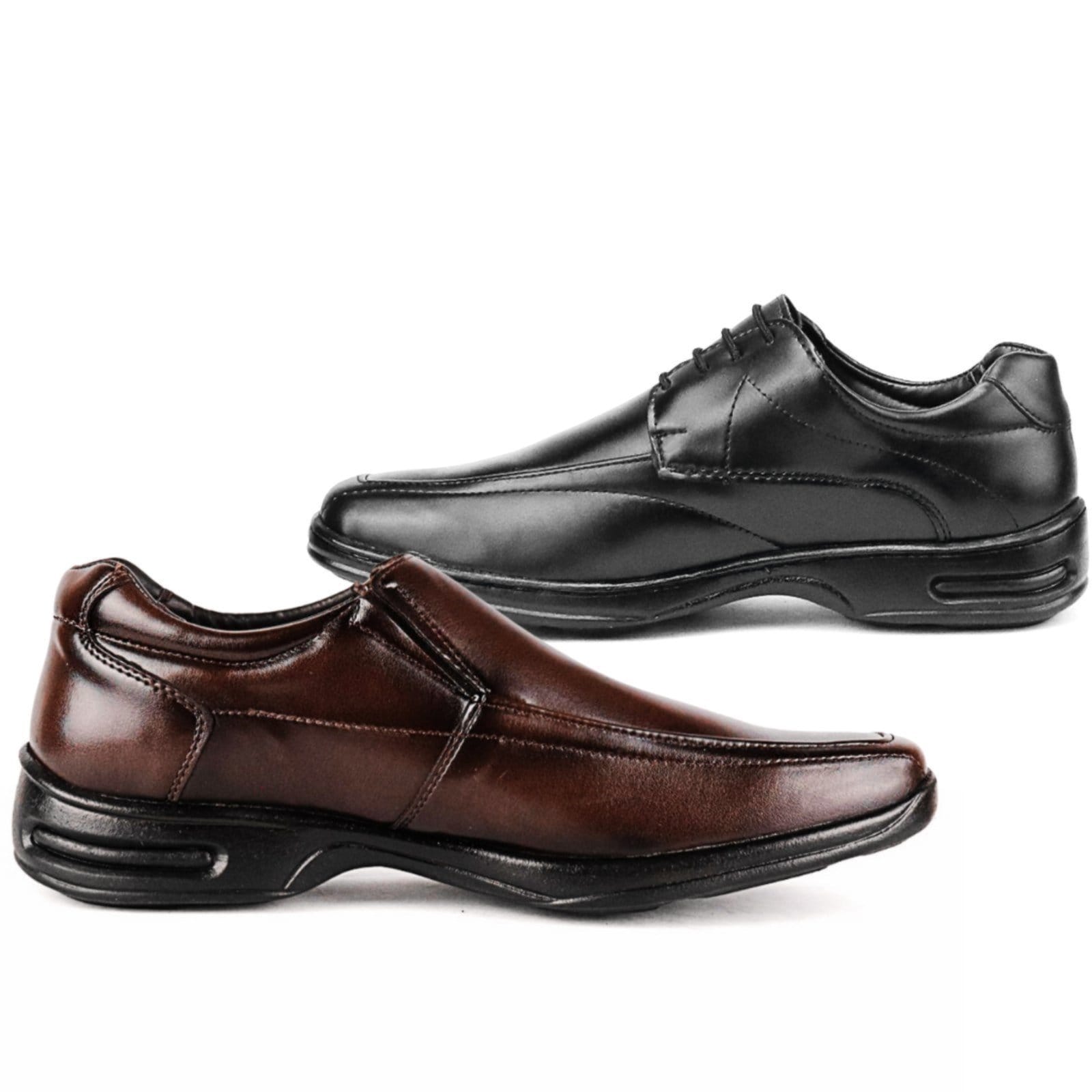 Vista 2 Sapato Social Masculino Kit 2 Pares Mocassim Café Loafer com Calçado Social Oxford Conforto Sapatofran preto