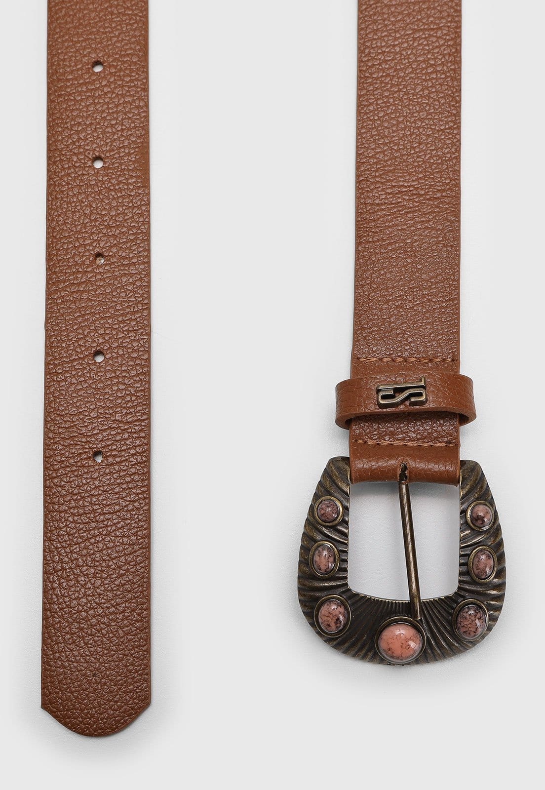 Cinto Feminino Santa Lolla Camurça Fivela Pedras - 2