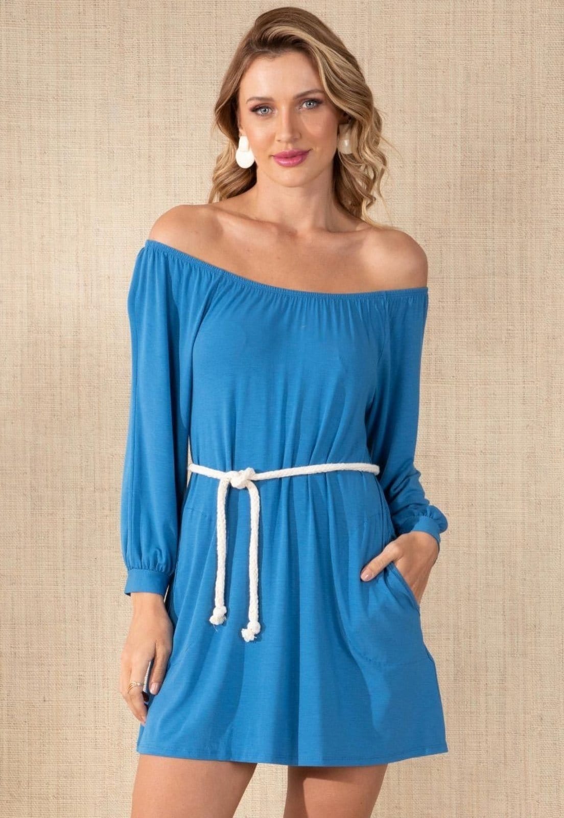 Vestido Com Cordel Para Amarrar Na Cintura