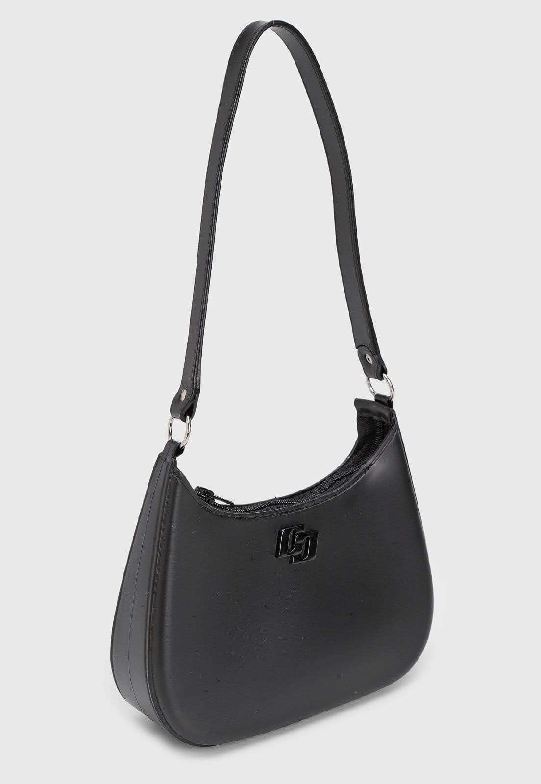 Vista 2 Bolsa Feminina Colcci Média Logo Preta Colcci preto