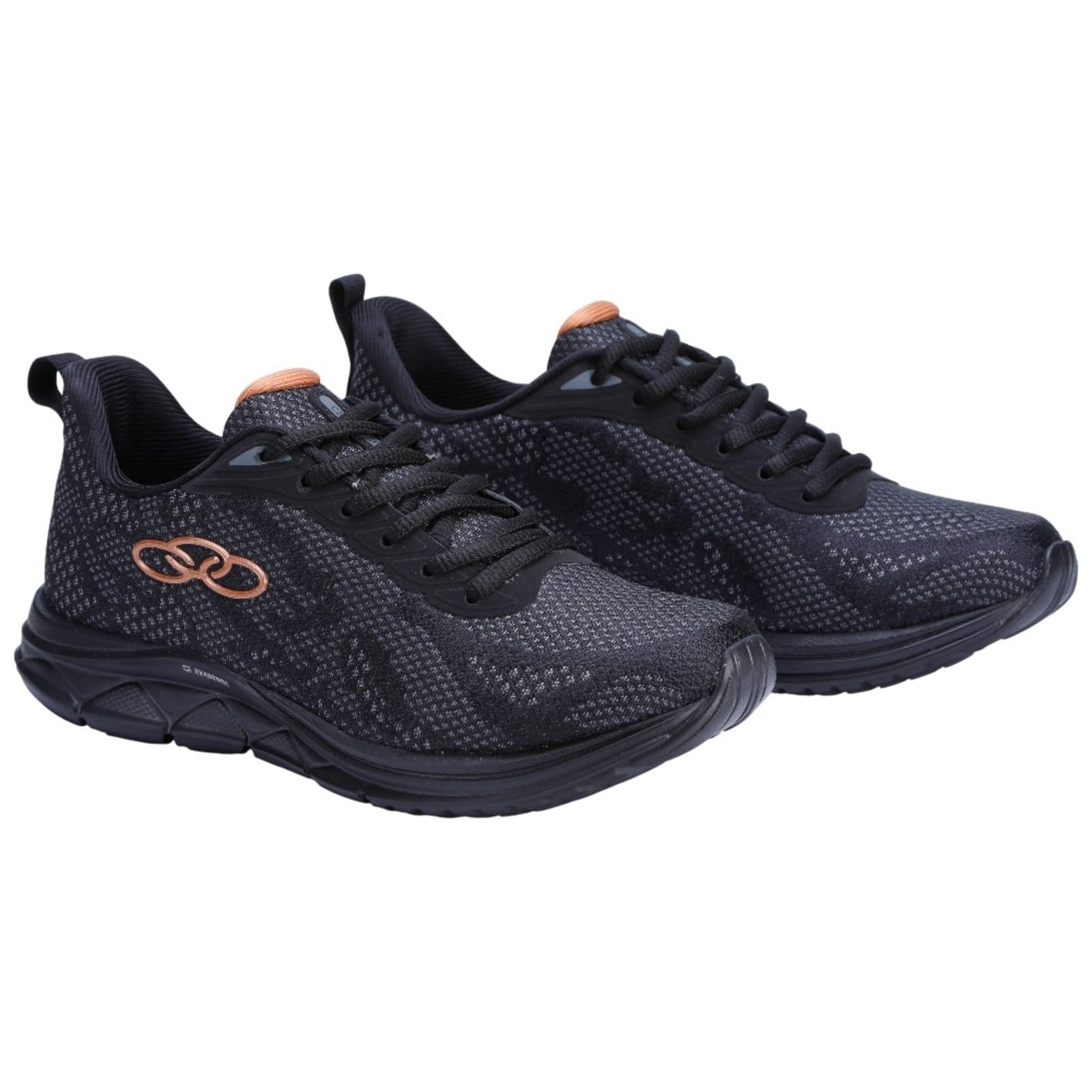 Vista 2 Tênis Olympikus Citrus 2 Feminino - Preto/Bronze OLYMPIKUS preto bronze