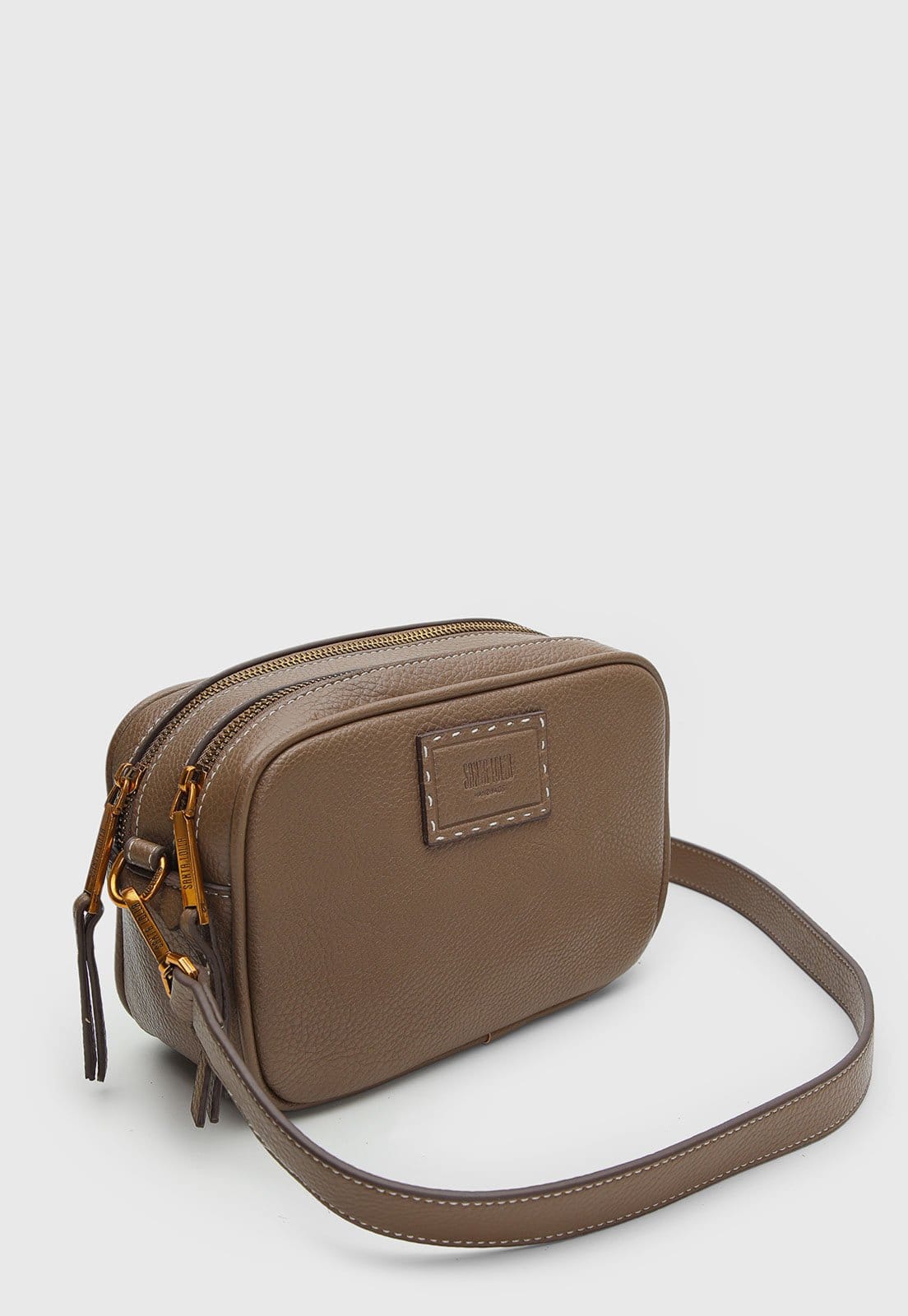 Vista 2 Bolsa Média Santa Lolla Acabamento Texturizado Santa Lolla marrom