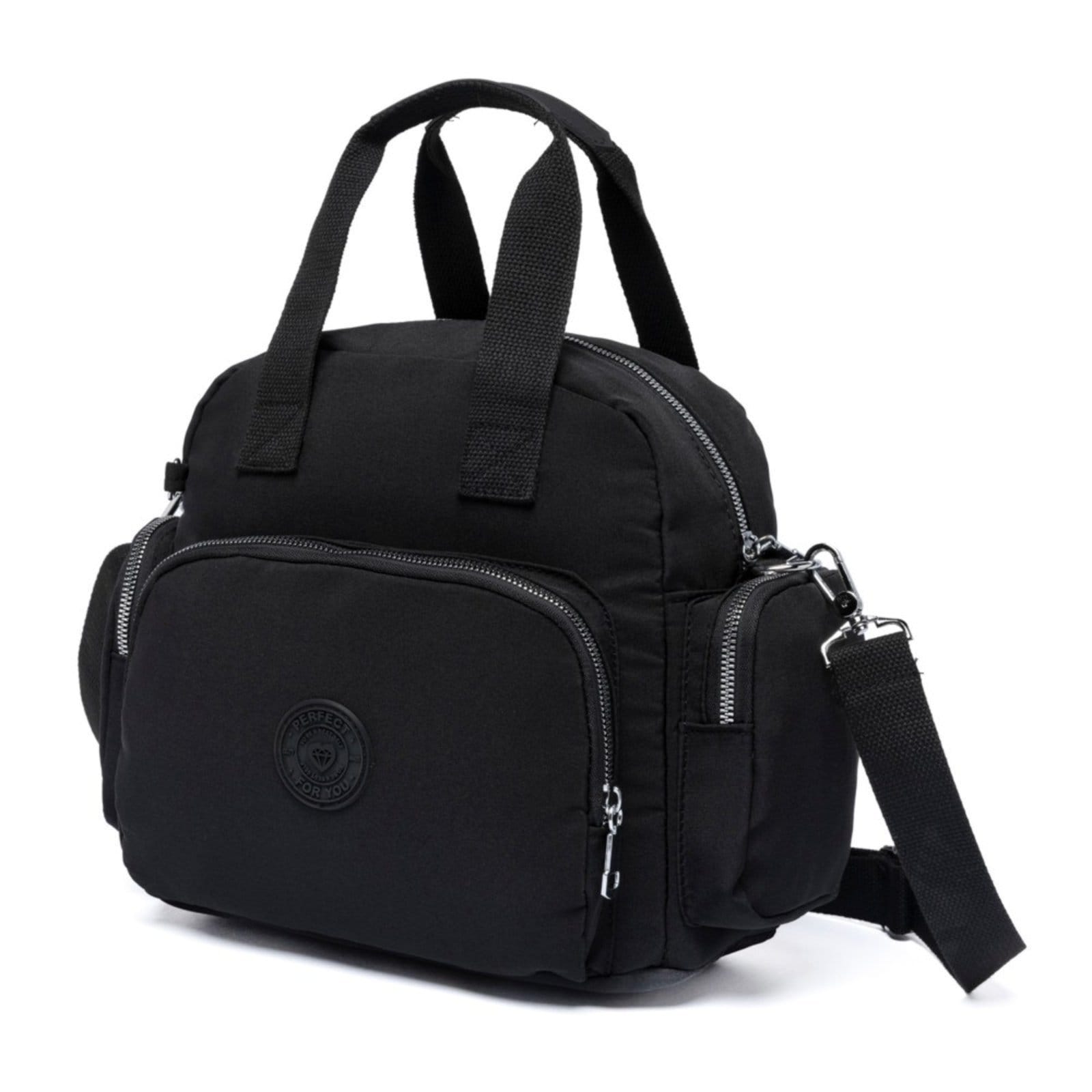 Vista 2 Bolsa Mochila Feminina Multifuncional Espaçosa Faculdade Perfect For You preto