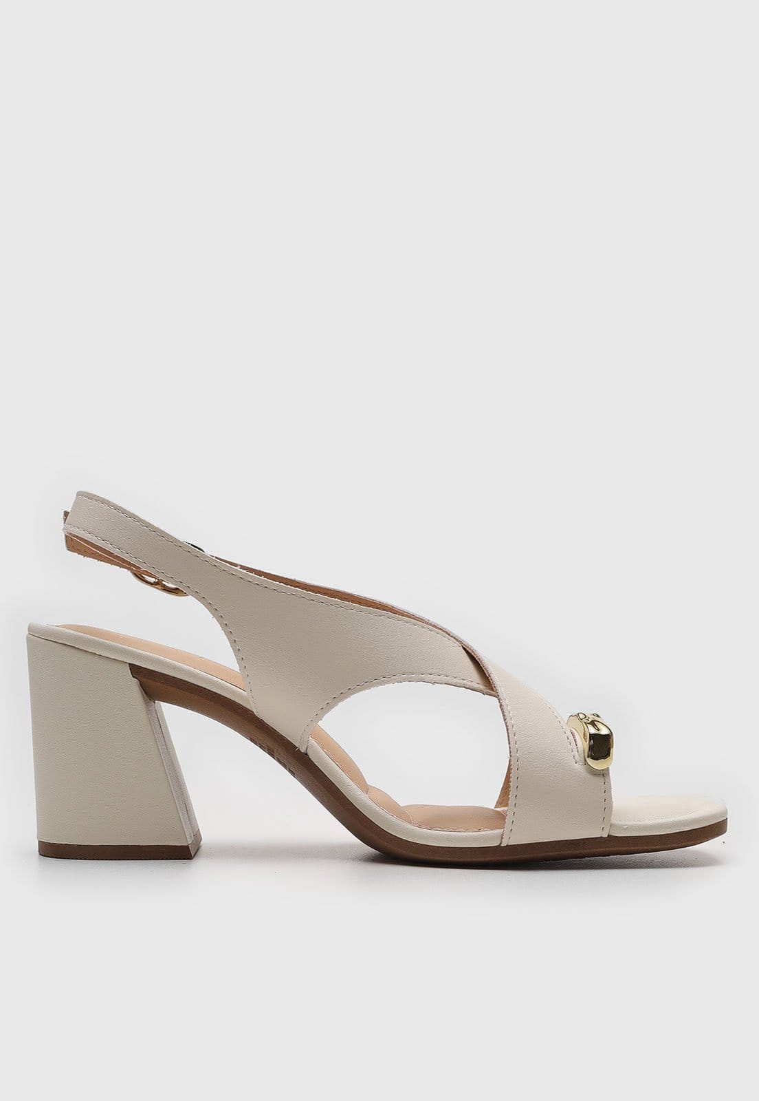 Vista 2 Sandália Dakota Aplicação Off-White Dakota off-white white