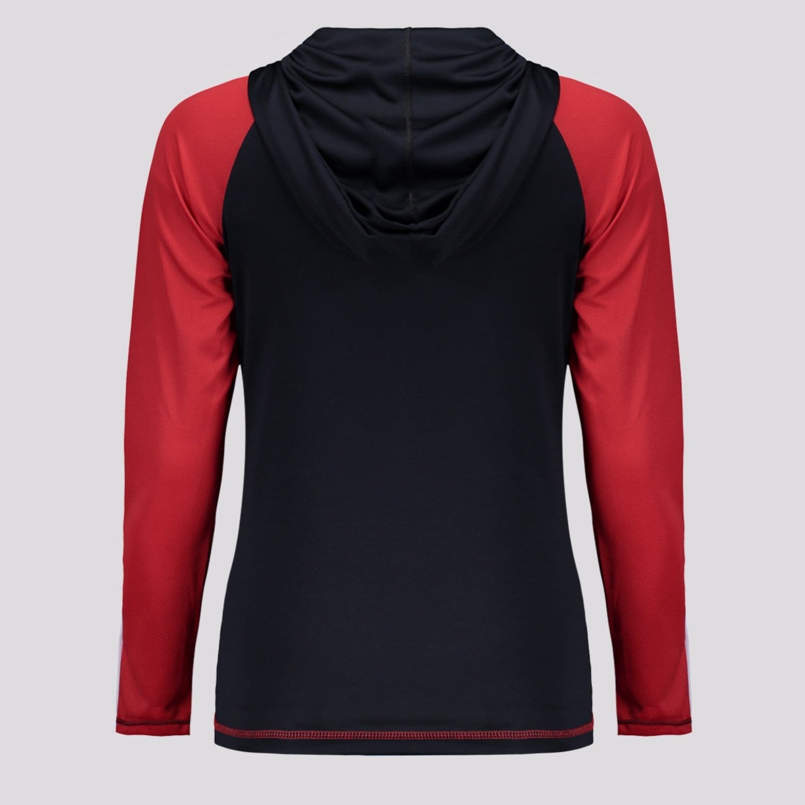 Vista 2 Camisa Manga Longa São Paulo Laçado Feminina Preta braziline preto