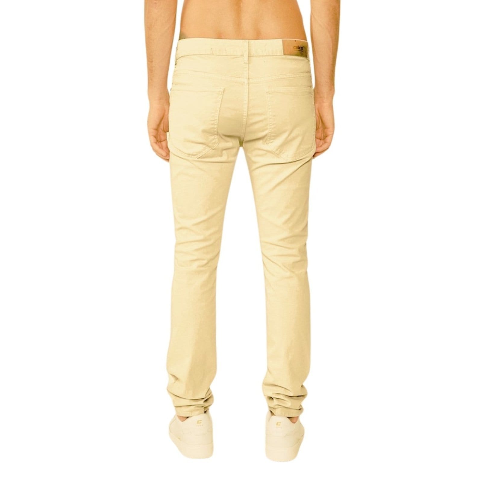 Vista 2 Calça Sarja Masculina Skinny Felipe Colcci bege