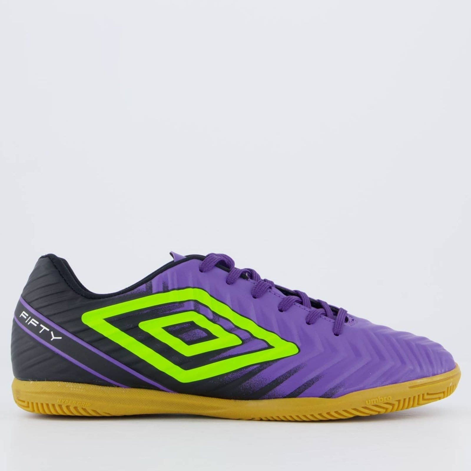 Chuteira Umbro Fifty V Futsal Roxa e Preta