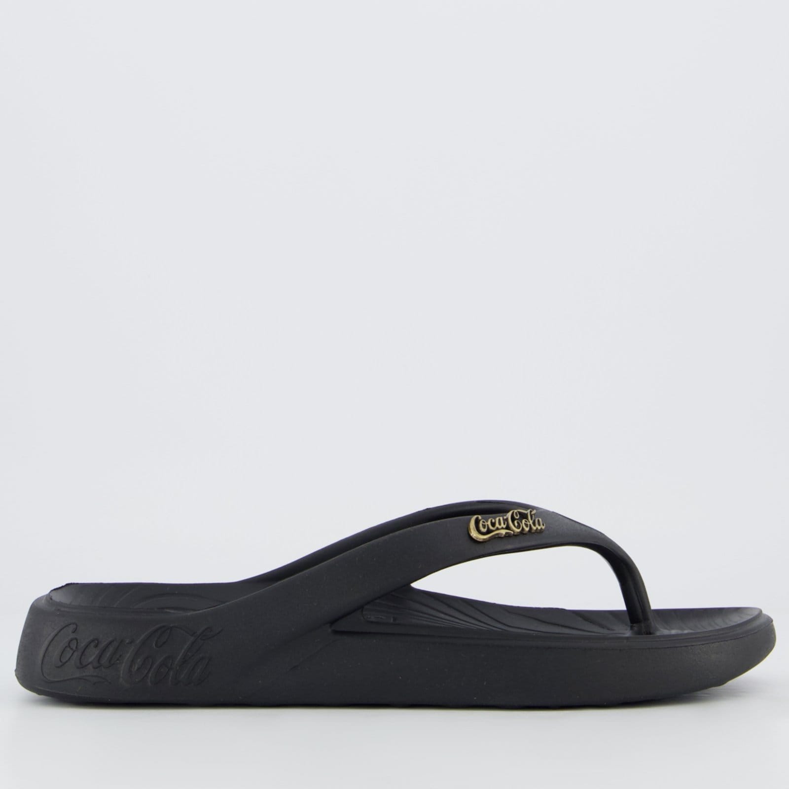 Vista 2 Chinelo Coca Cola Iconic Coca-Cola preto