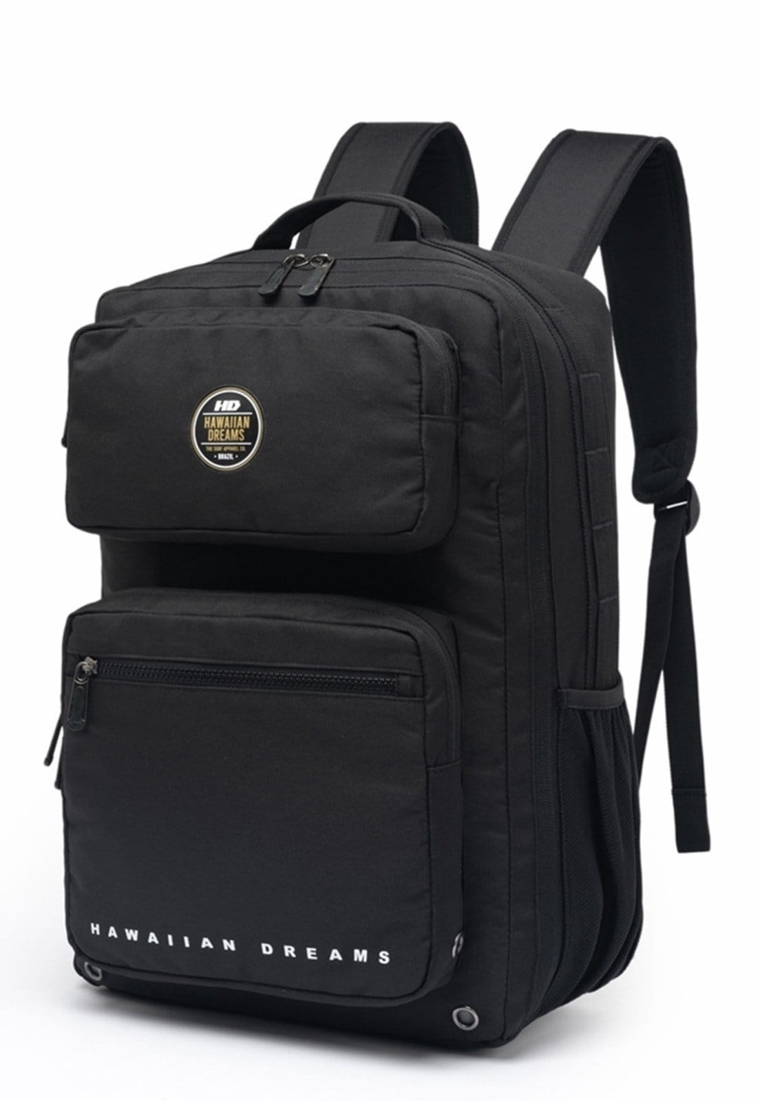 Vista 2 Mochila Executiva Masculina Resistente Moderna Trabalho Faculdade HD preto