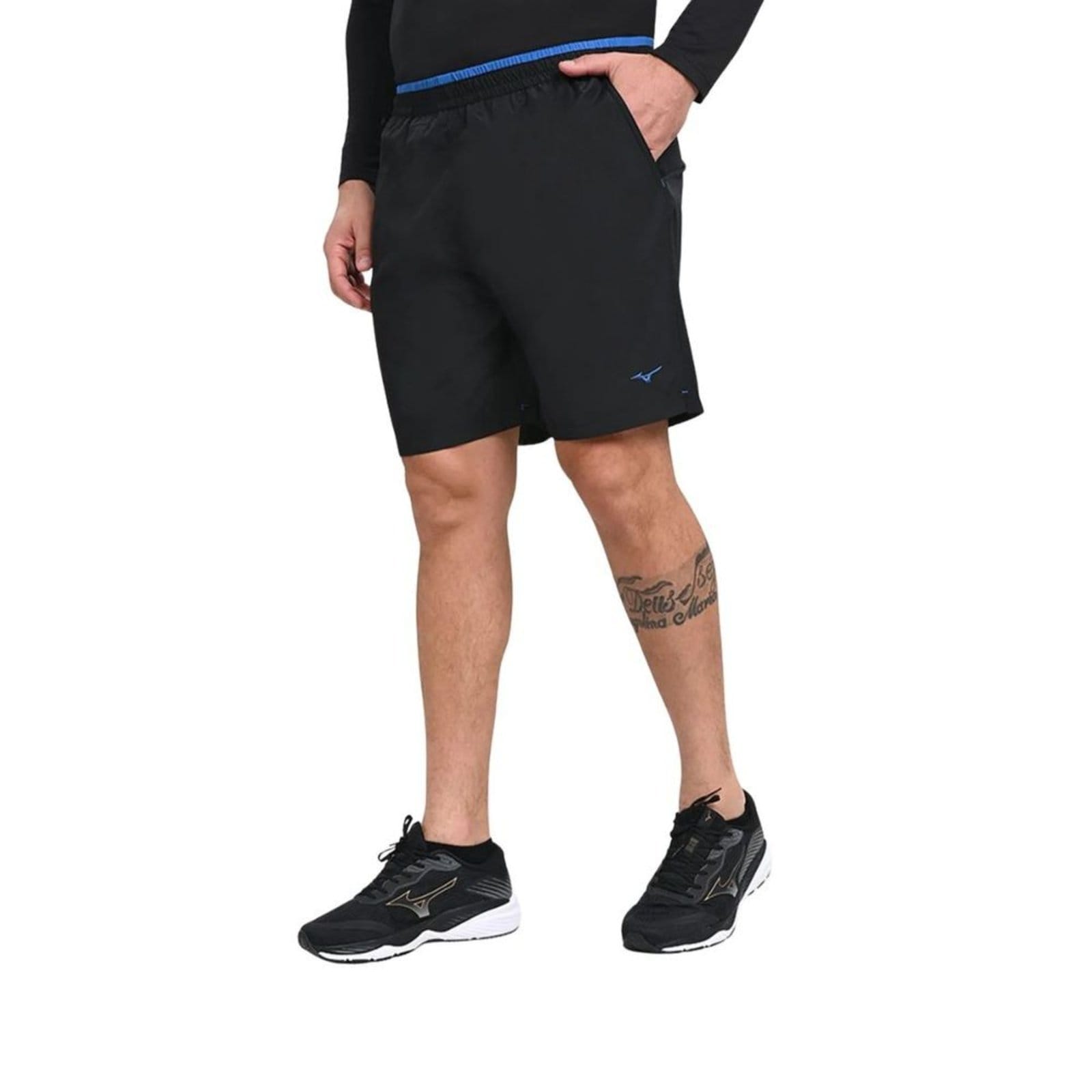 Vista 2 Bermuda Masculina Curta Mizuno Ten Maste Preta Mizuno preto