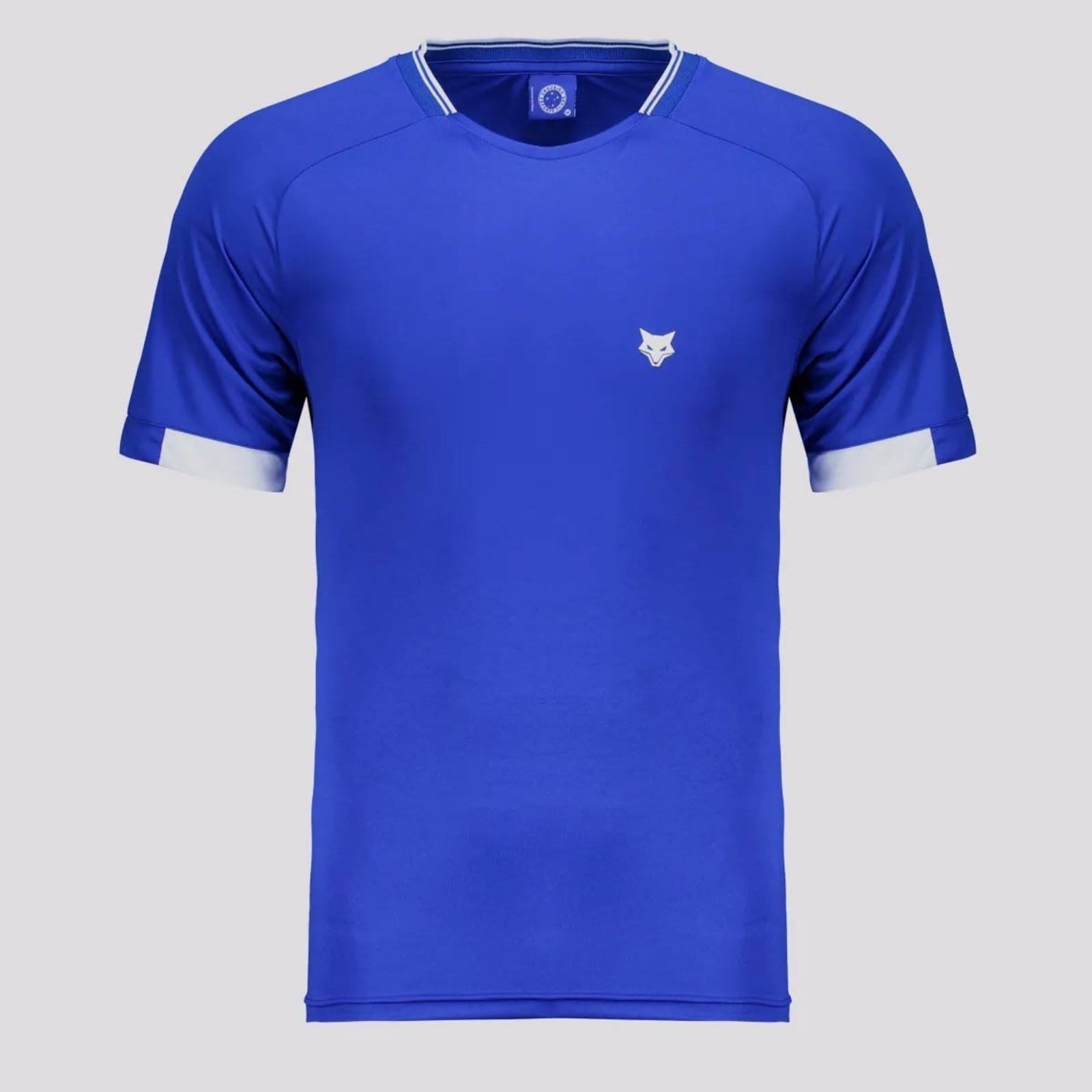 Vista 2 Camisa Cruzeiro Dry 9 Gabi Oldoni azul