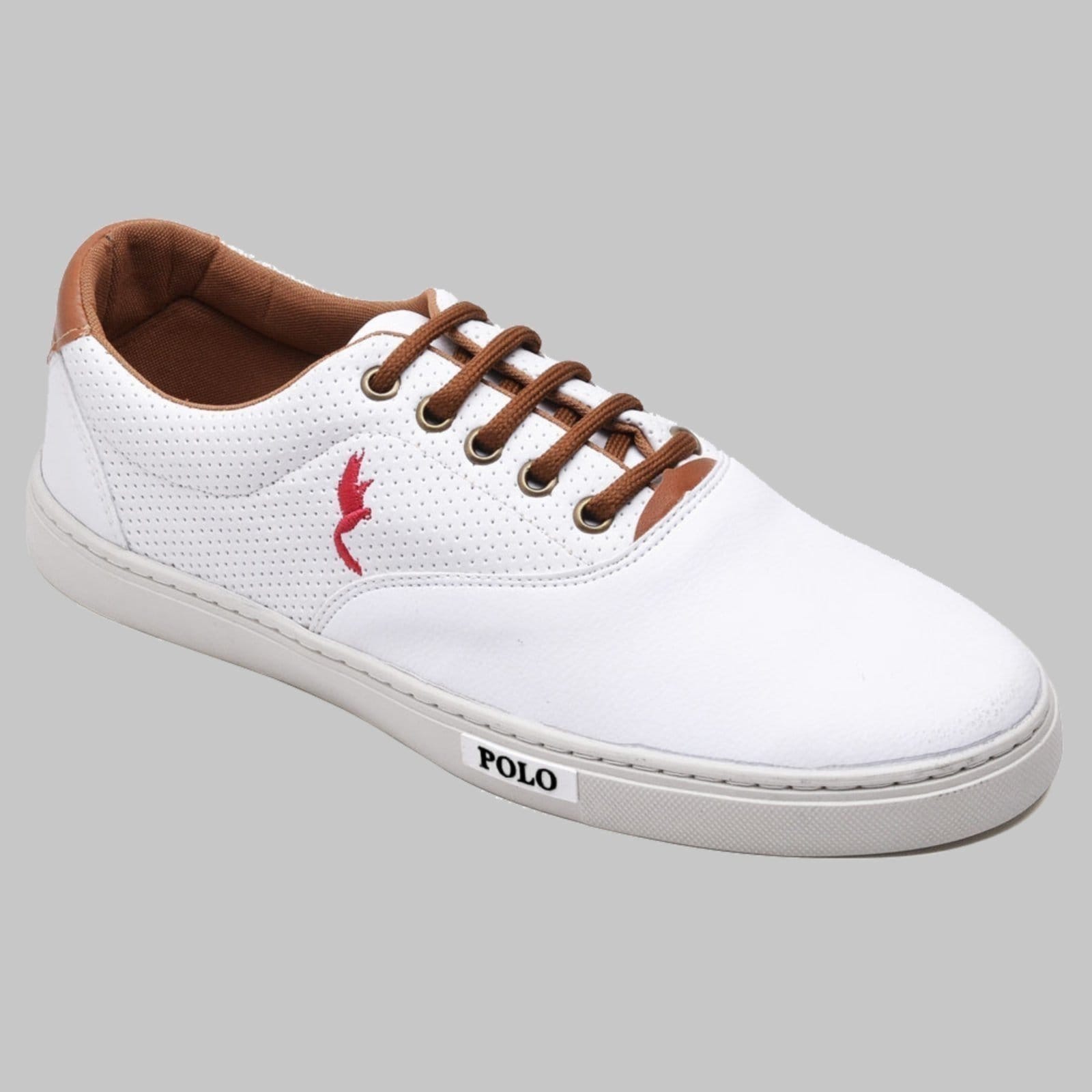 Vista 2 Sapatênis Casual Masculino Polo Blu Branco Polo Blu branco blu