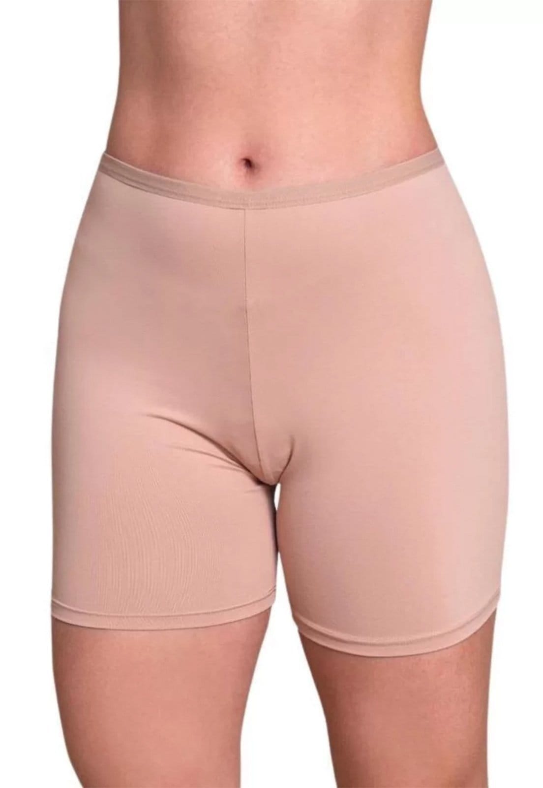 Vista 2 KIT 2 Anáguas Short Segunda Pele Calcinha Bermuda Intima + Bege Linha Noite preto