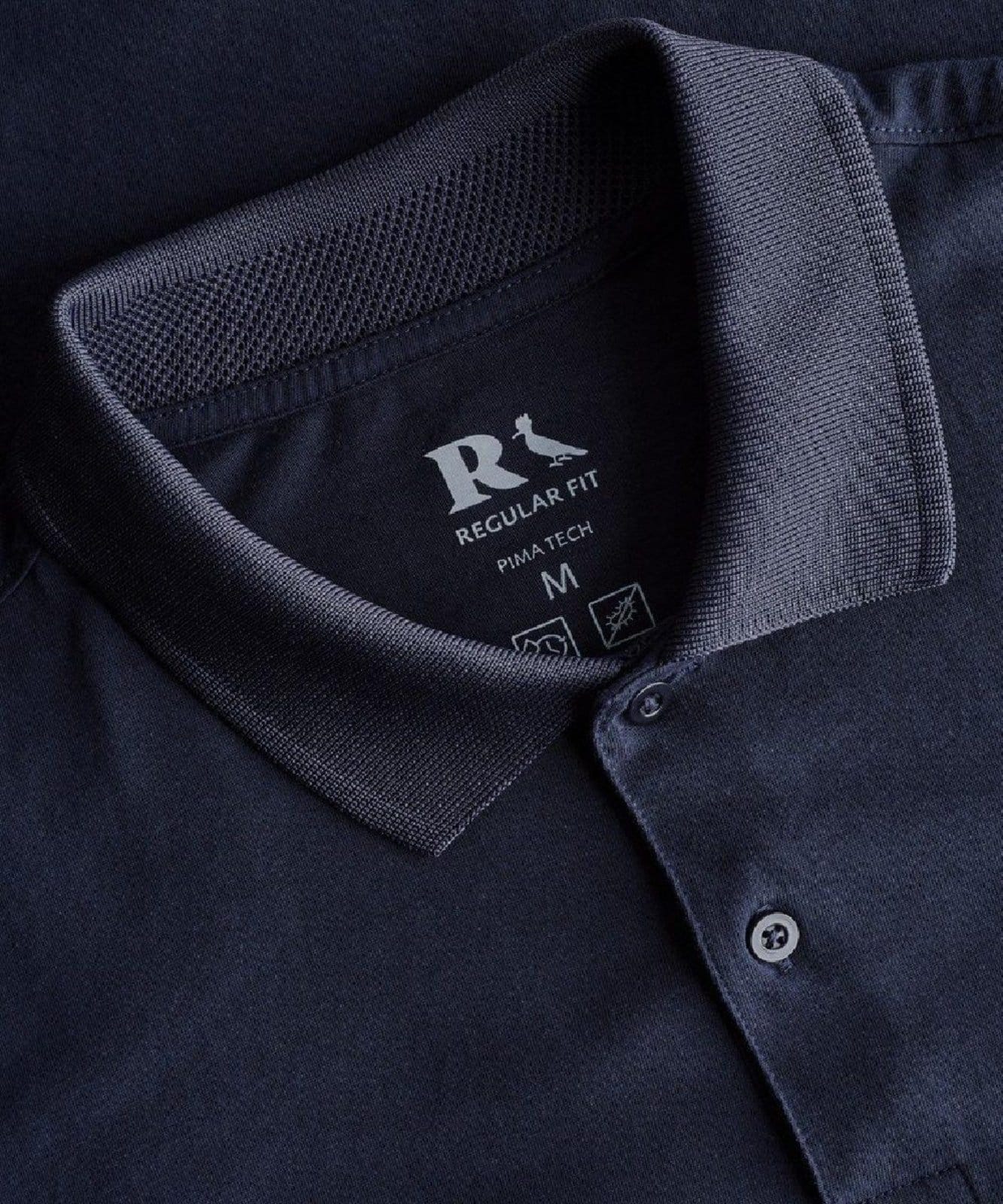Vista 2 Polo Pima Tech Reserva azul marinho